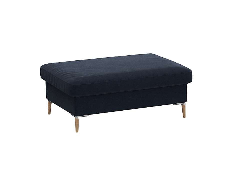 FLEXLUX Pouf »Fiore«, Kaltschaum, Füße Alu+ Eiche