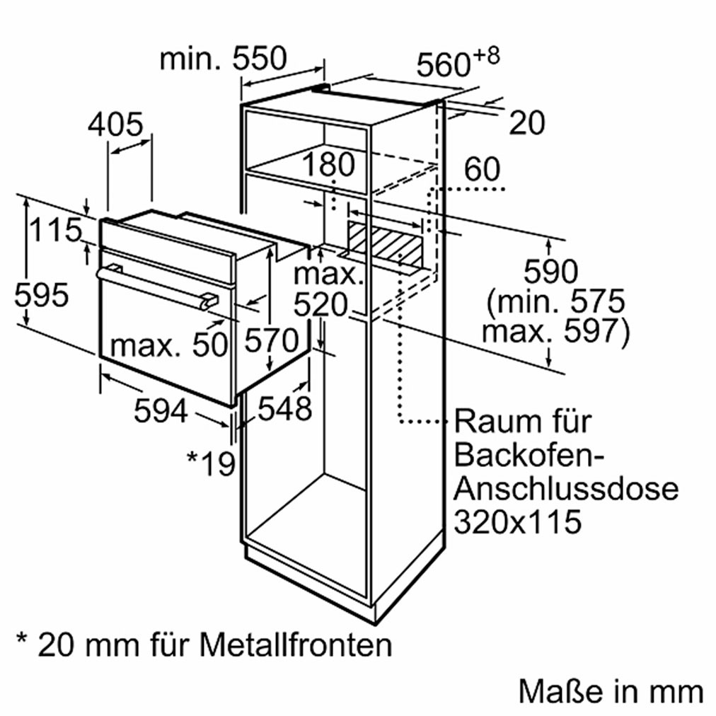BOSCH Elektro-Herd-Set »HND211AB1«