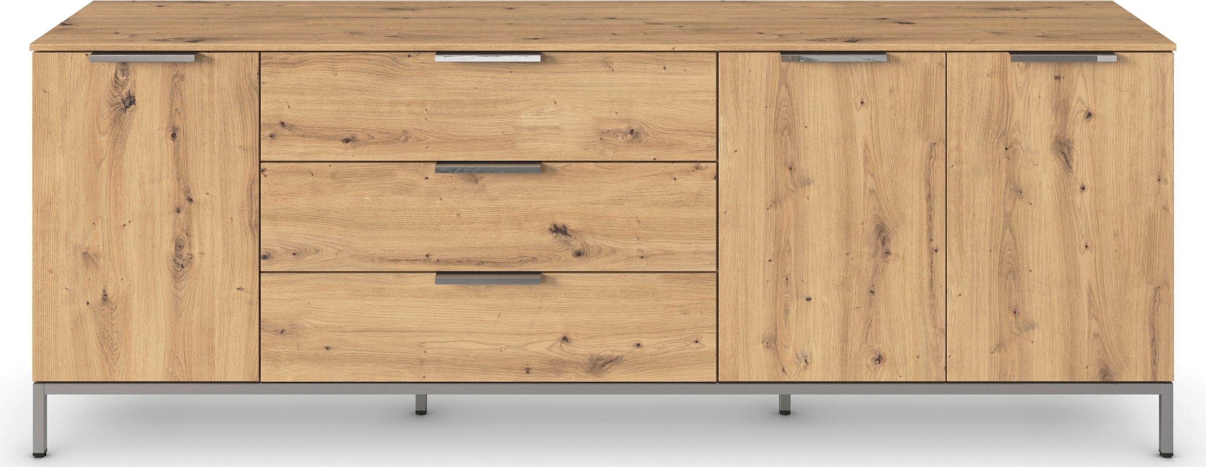 rauch Kombikommode »Kommode Türkommode Sideboard Kombikommode FLIPP«, (Breite 200 cm mit 2 Einlegeböden), 3-türig mit 3 Schubladen und Soft-Close-Funktion