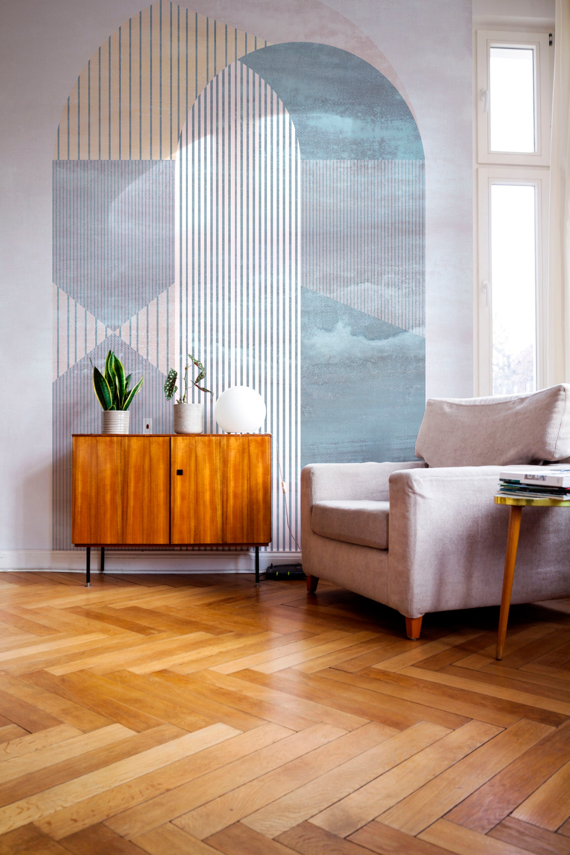 Komar Fototapete »Digitaldruck Vlies - Arched Gate - Größe 200 x 250 cm«, bedruckt, Wohnzimmer, Schlafzimmer