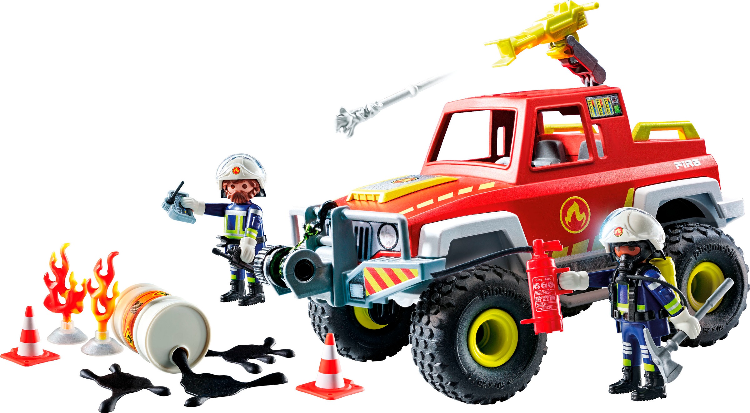 Playmobil® Konstruktions-Spielset »Feuerwehrtruck (71824), Playmobil Action Heroes«, (68 St.)