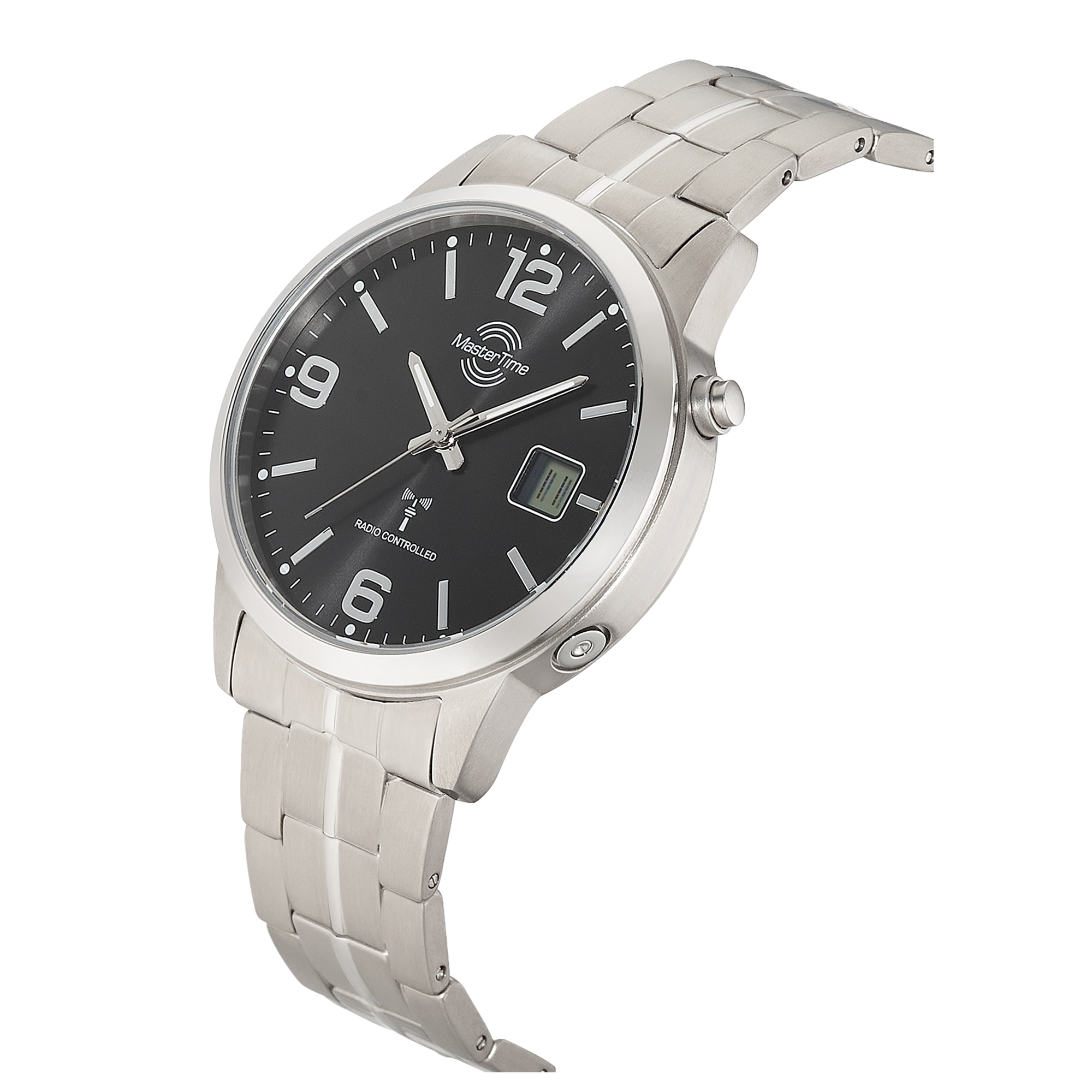 MASTER TIME Funkuhr »Expert Titan«, Quarzuhr, Armbanduhr, Herrenuhr, analog, digital
