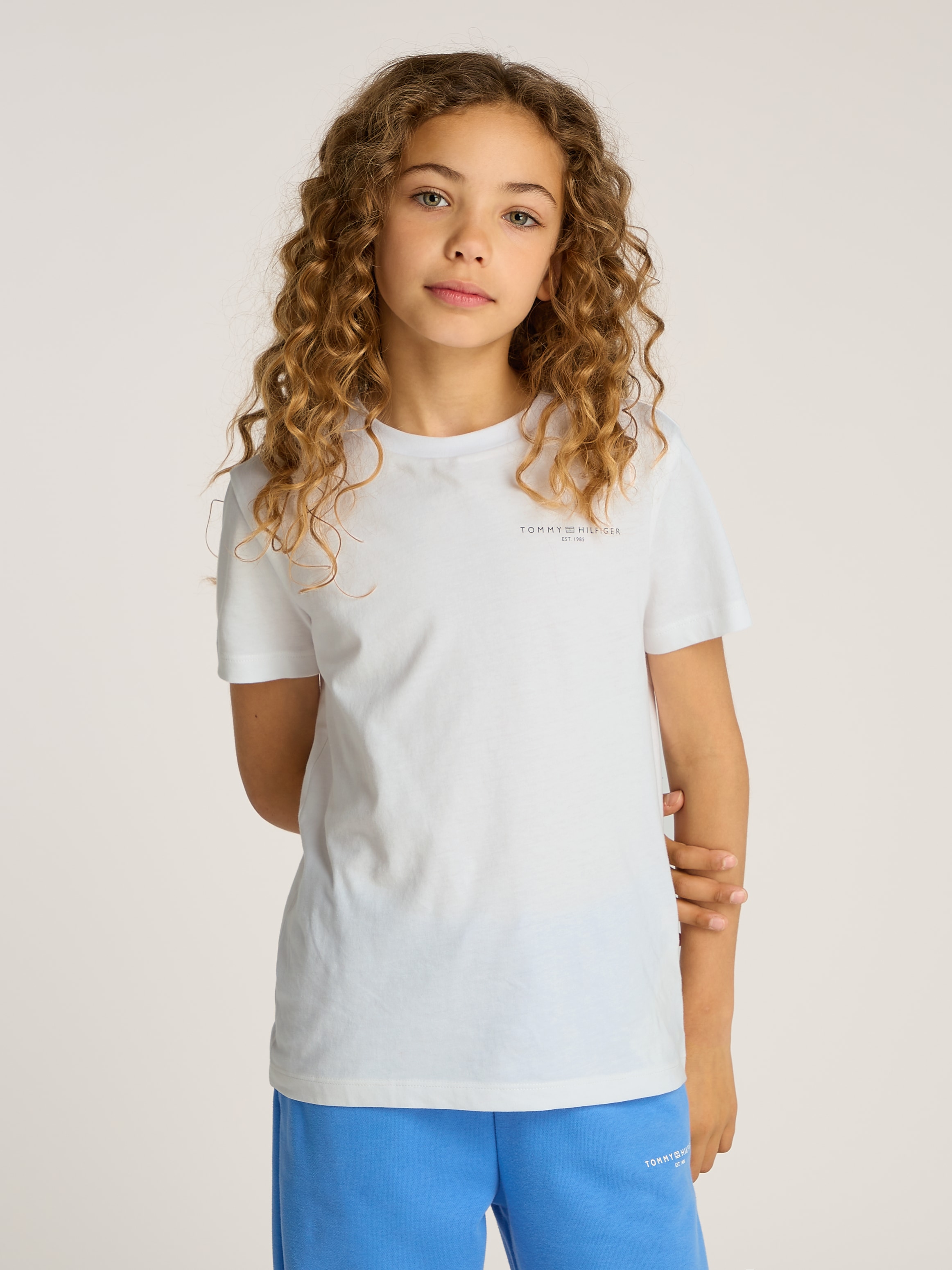 Tommy Hilfiger T-Shirt »MINI CORP T-SHIRT«, in Unifarbe