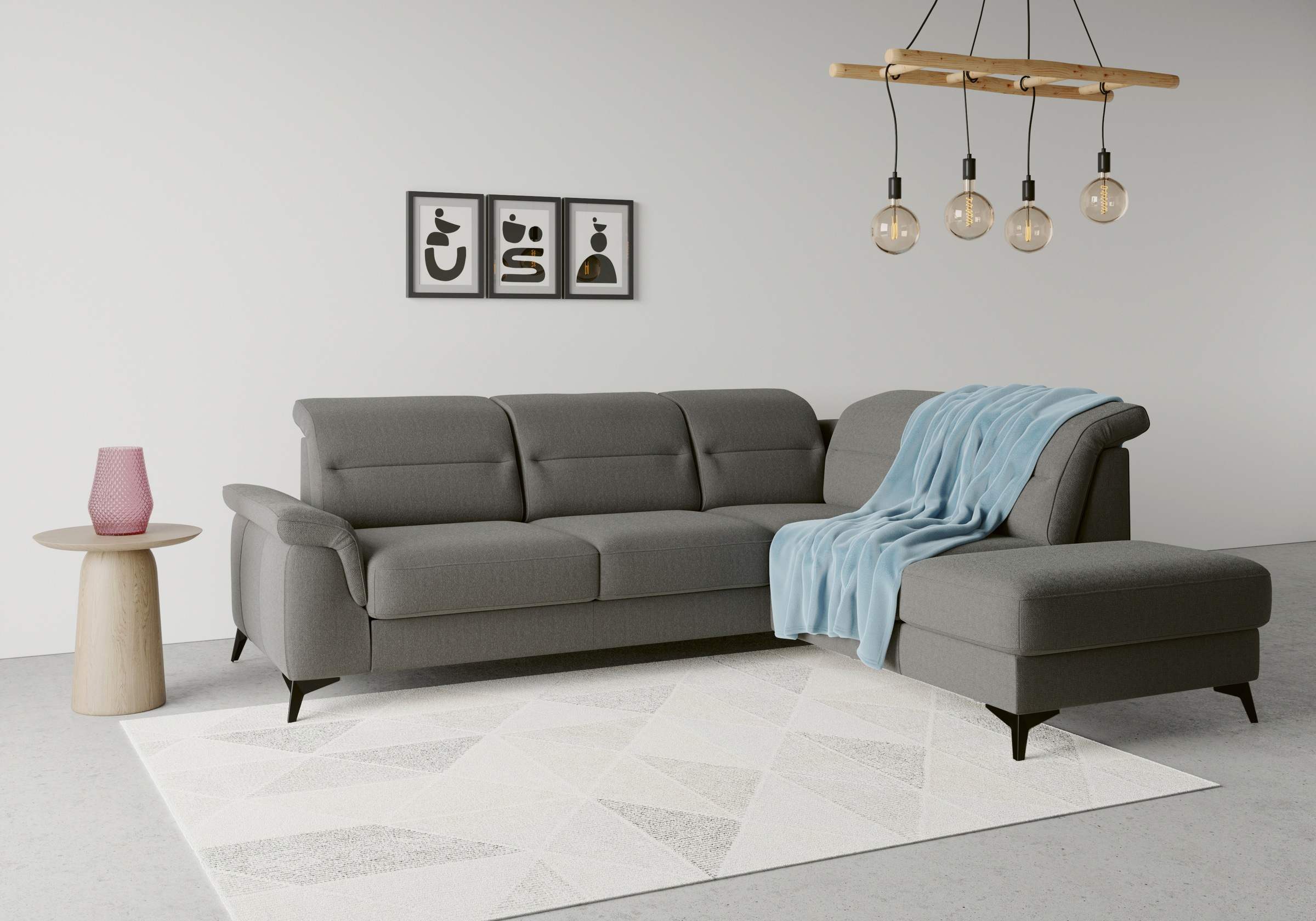 sit&more Ecksofa »Sinatra L-Form«, mit Ottomane, optional mit Kopfteilverst günstig online kaufen