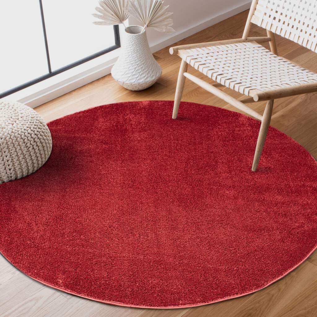 Carpet City Teppich »Softshine 2236«, rund, 14 mm Höhe, besonders weich, Un günstig online kaufen