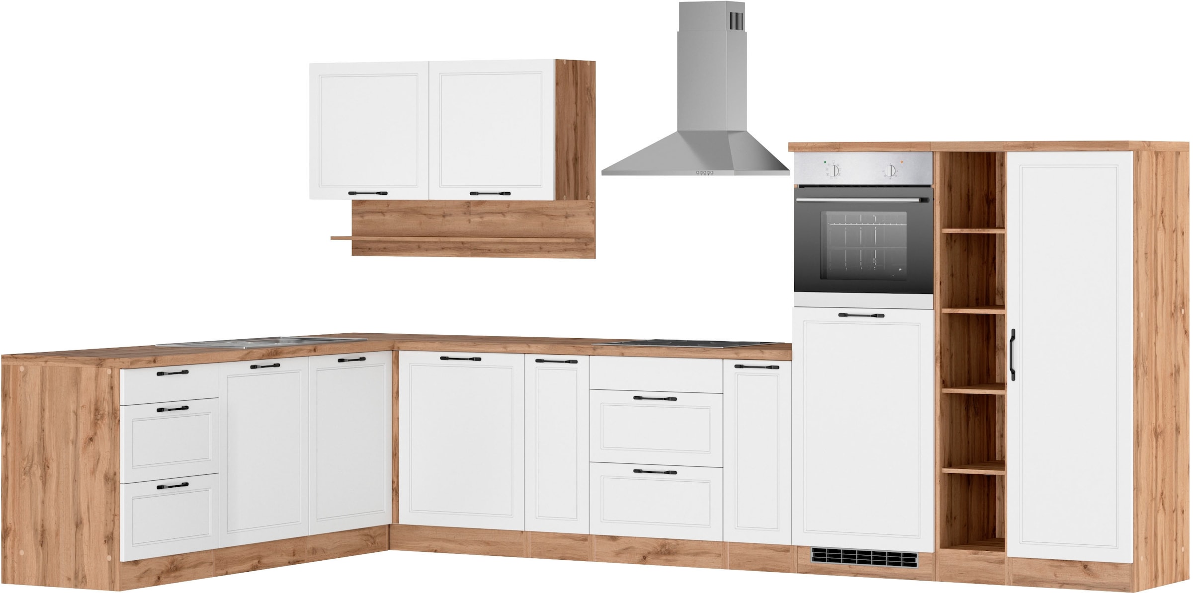 KOCHSTATION Winkelküche "KS-Lana" Stellbreite 240/380 cm, wahlweise mit E-G günstig online kaufen