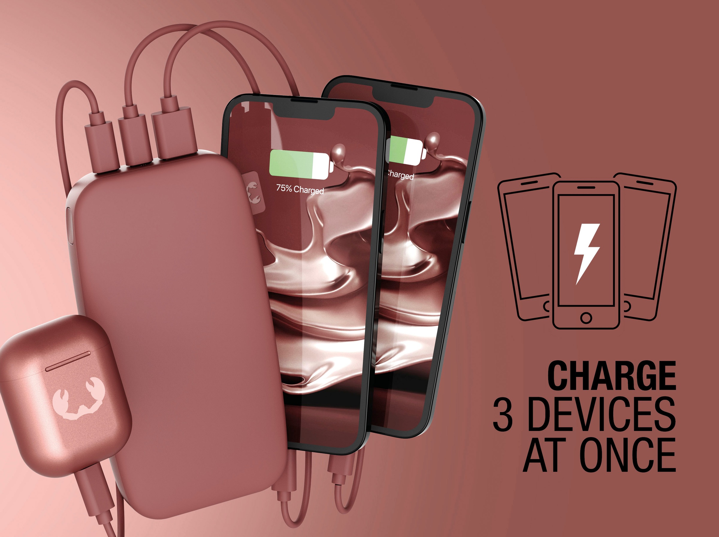 Fresh´n Rebel Powerbank »Power Pack 18000mAh mit USB-C, Ultra Fast Charge & 20W PD«