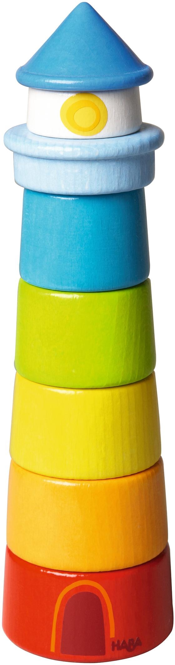 Haba Stapelspielzeug »Leuchtturm«, (7 tlg.), Made in Germany