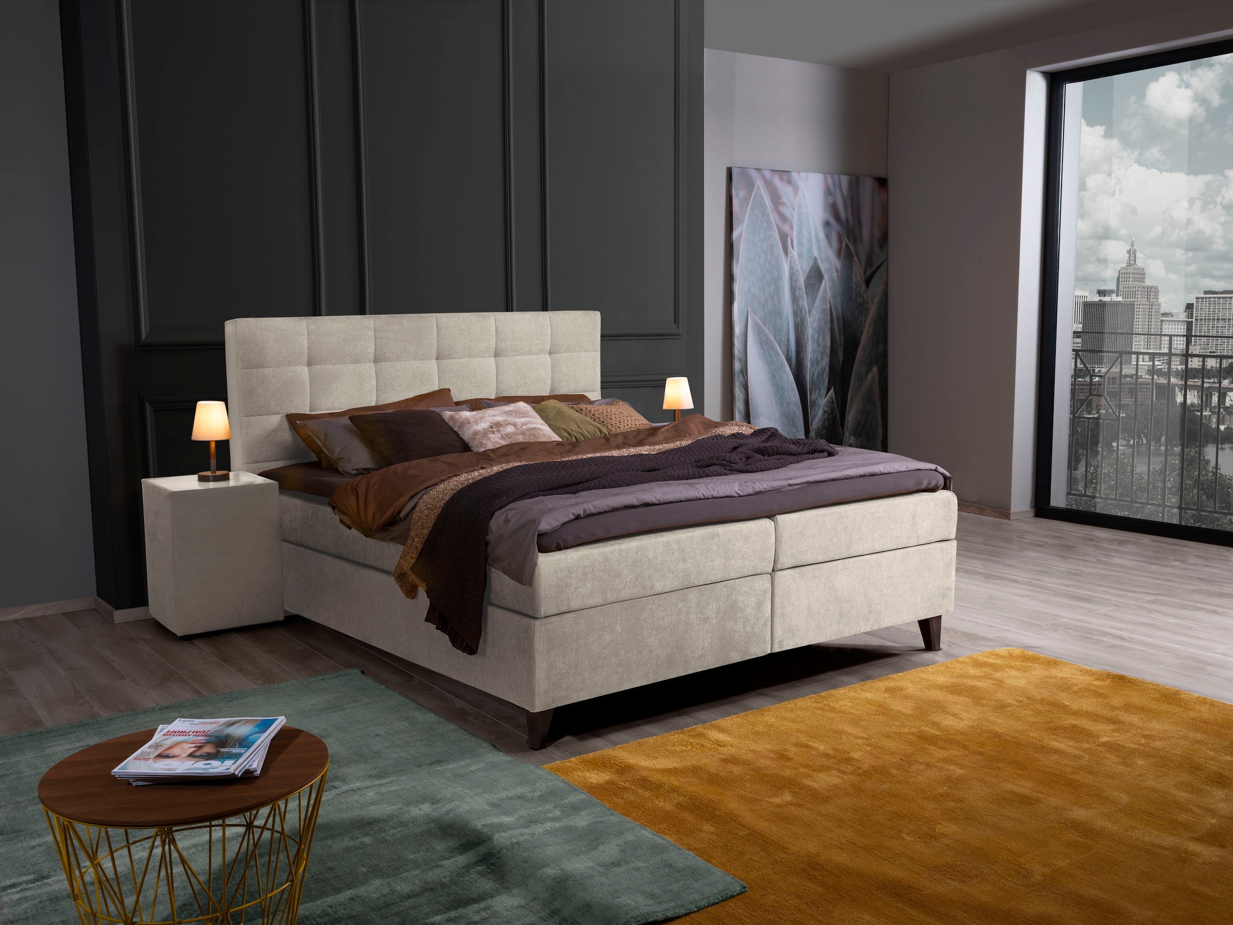 3. Bild von ADA trendline Boxspringbett »Neomi«, inklusive Matratze und Topper