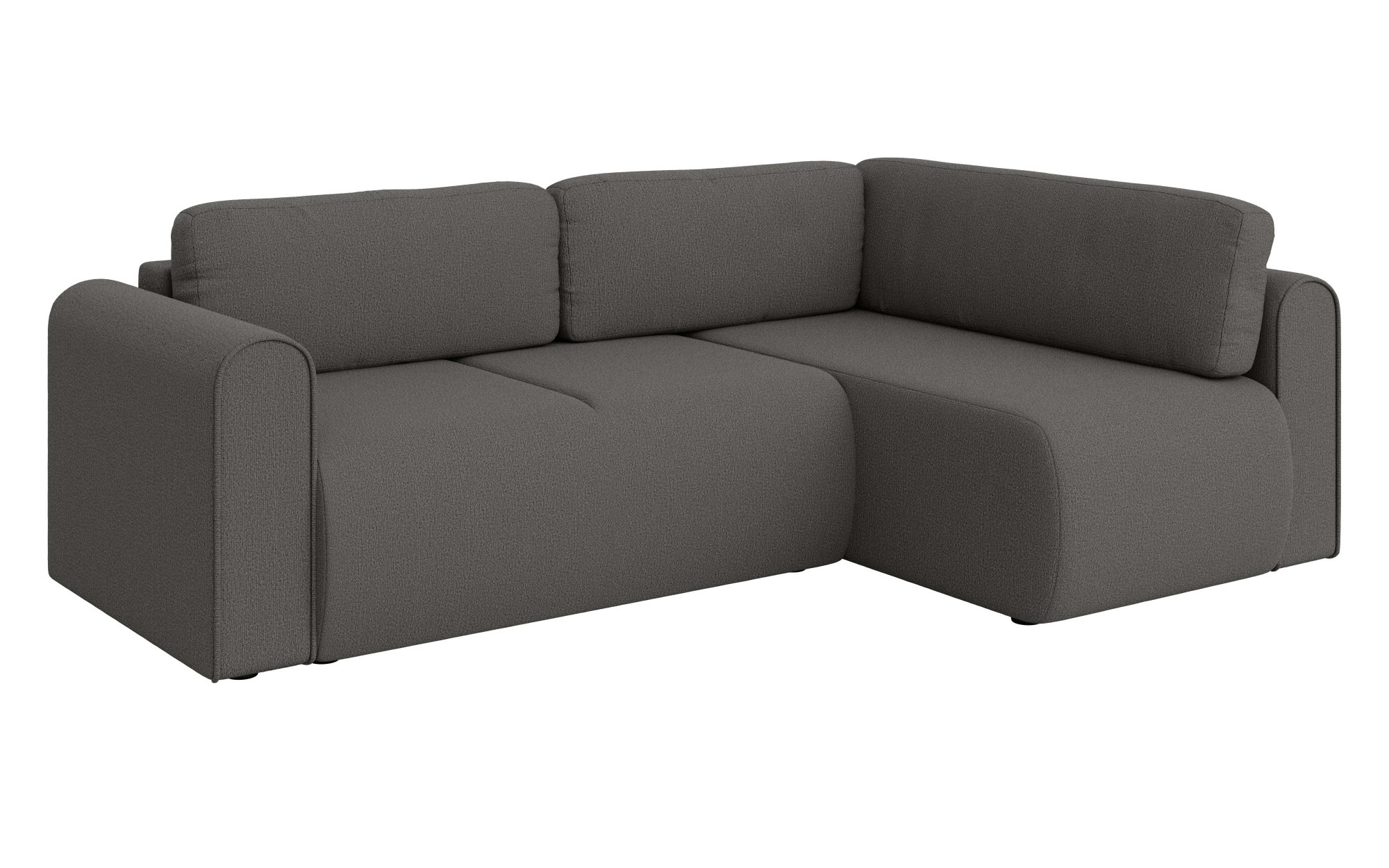 INOSIGN Ecksofa »Zacharia wahlweise Schlafsofa mit Bettkasten, B/T/H 250/166/86 cm«, L-Form mit Wellenunterfederung, Ottomane rechts oder links bestellbar
