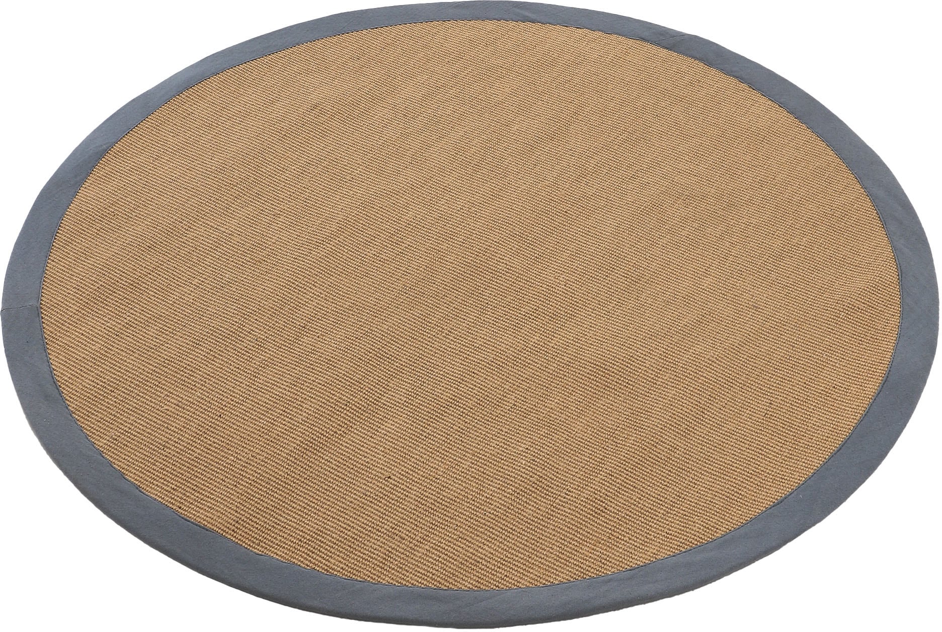carpetfine Sisalteppich »Sisal«, rund, mit farbiger Bordüre, Anti-Rutsch  Rückseite bequem und schnell bestellen