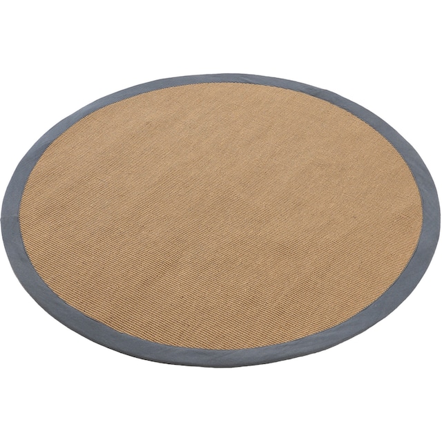 carpetfine Sisalteppich »Sisal«, rund, mit farbiger Bordüre, Anti-Rutsch  Rückseite bequem und schnell bestellen