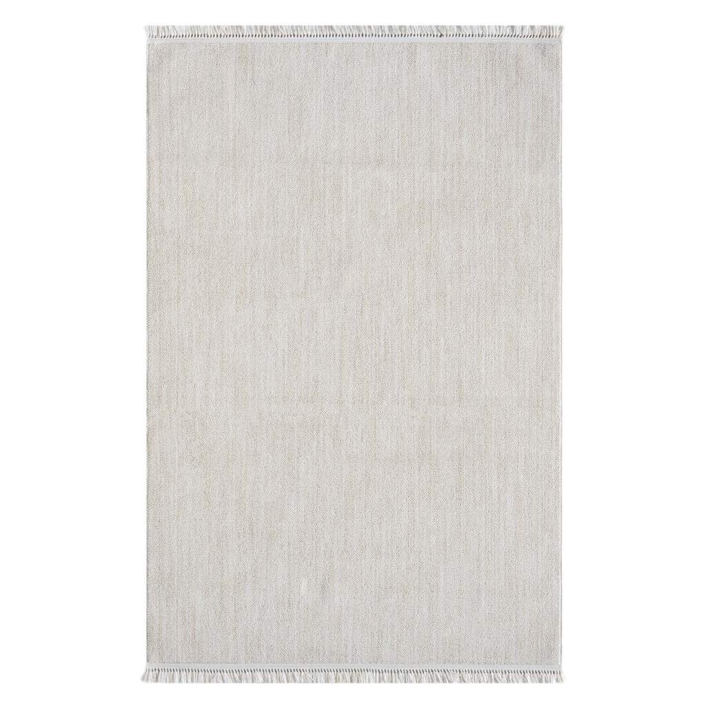 Carpet City Teppich »CLASICO 0052«, rechteckig, 11 mm Höhe, Läufer, Kurzflor, Hochtief-Muster, Boho, Fransen, Wohnzimmer