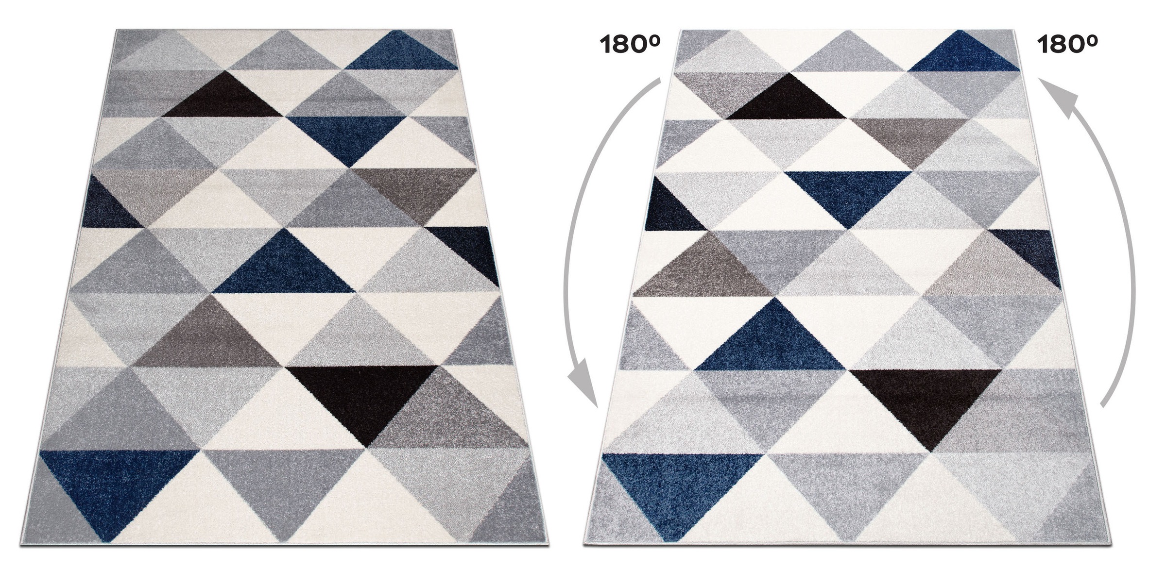 my home Teppich »Berlad Geo«, rechteckig, 9 mm Höhe, mit besonders weichem Flor, Kurzflor, modernes geometrisches Design