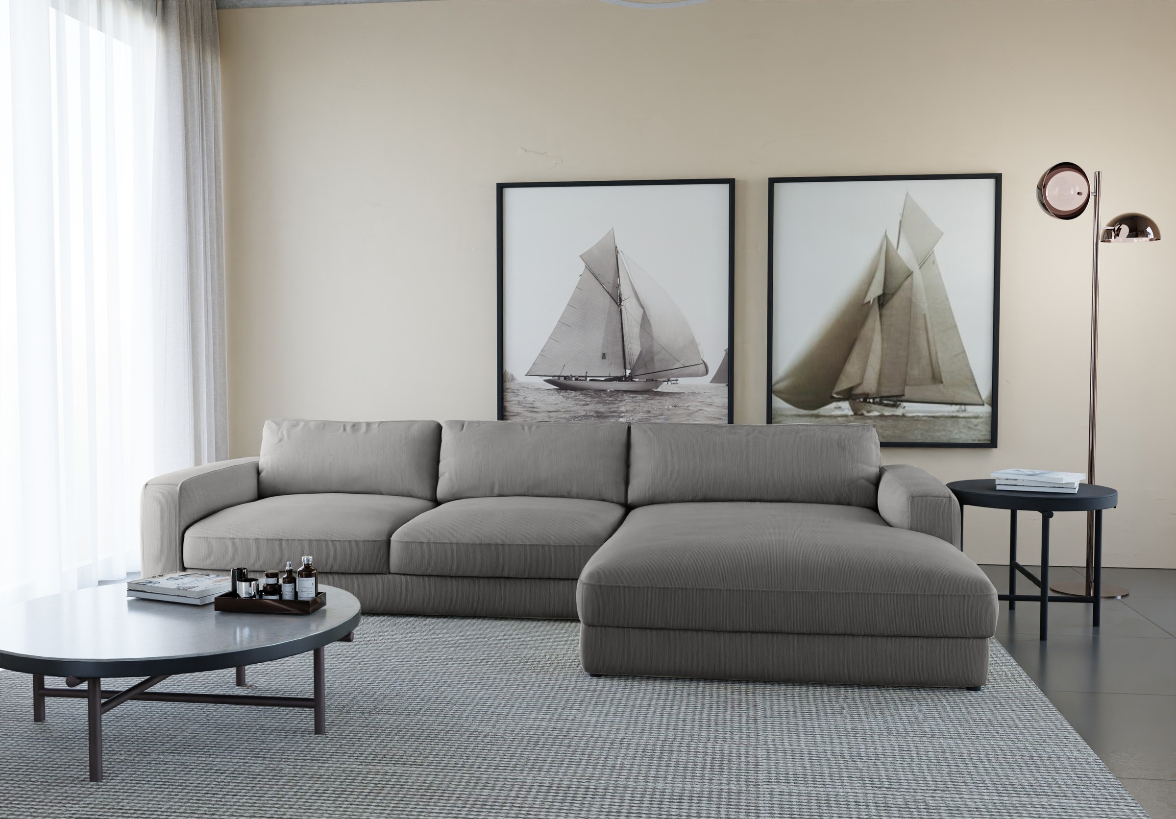 PLACES OF STYLE Ecksofa »Bloomfield, elegant, viel Platz, Mega Couch, Breit günstig online kaufen