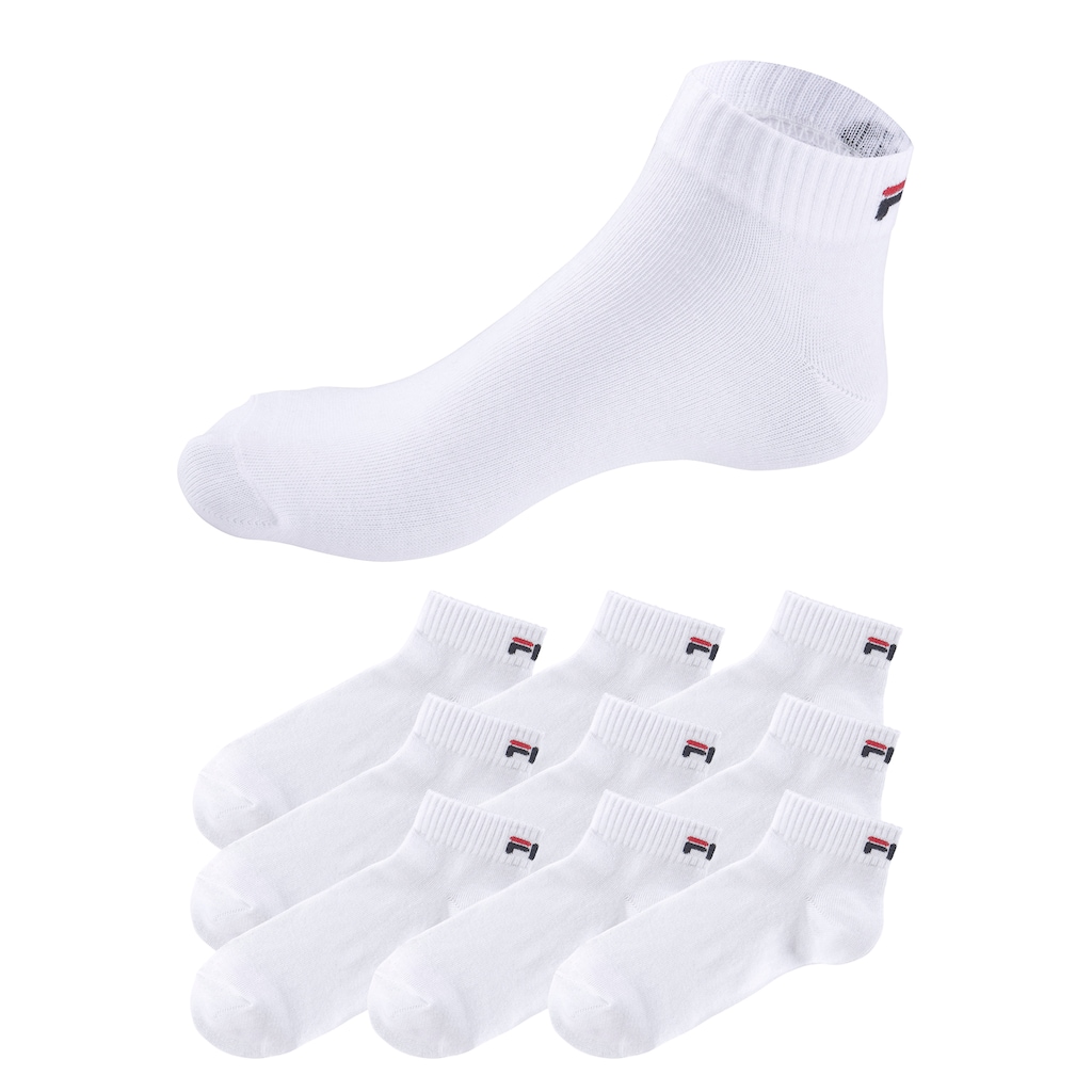 Fila Kurzsocken, (9 Paar), mit klassischem Logo