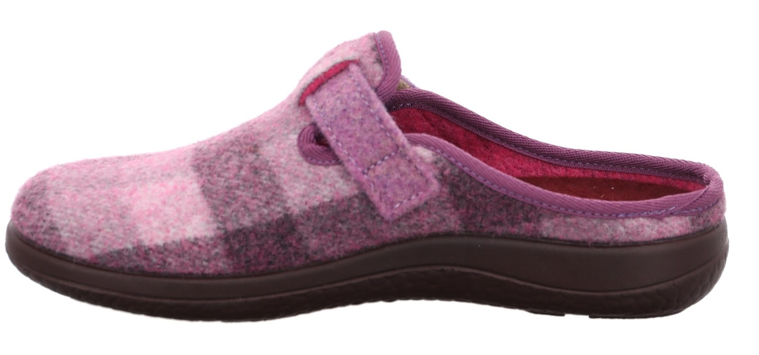 Rohde Pantoffel »BARI«  Hausschuh, Schlappen, Clog, Homeslipper mit Klettverschluss