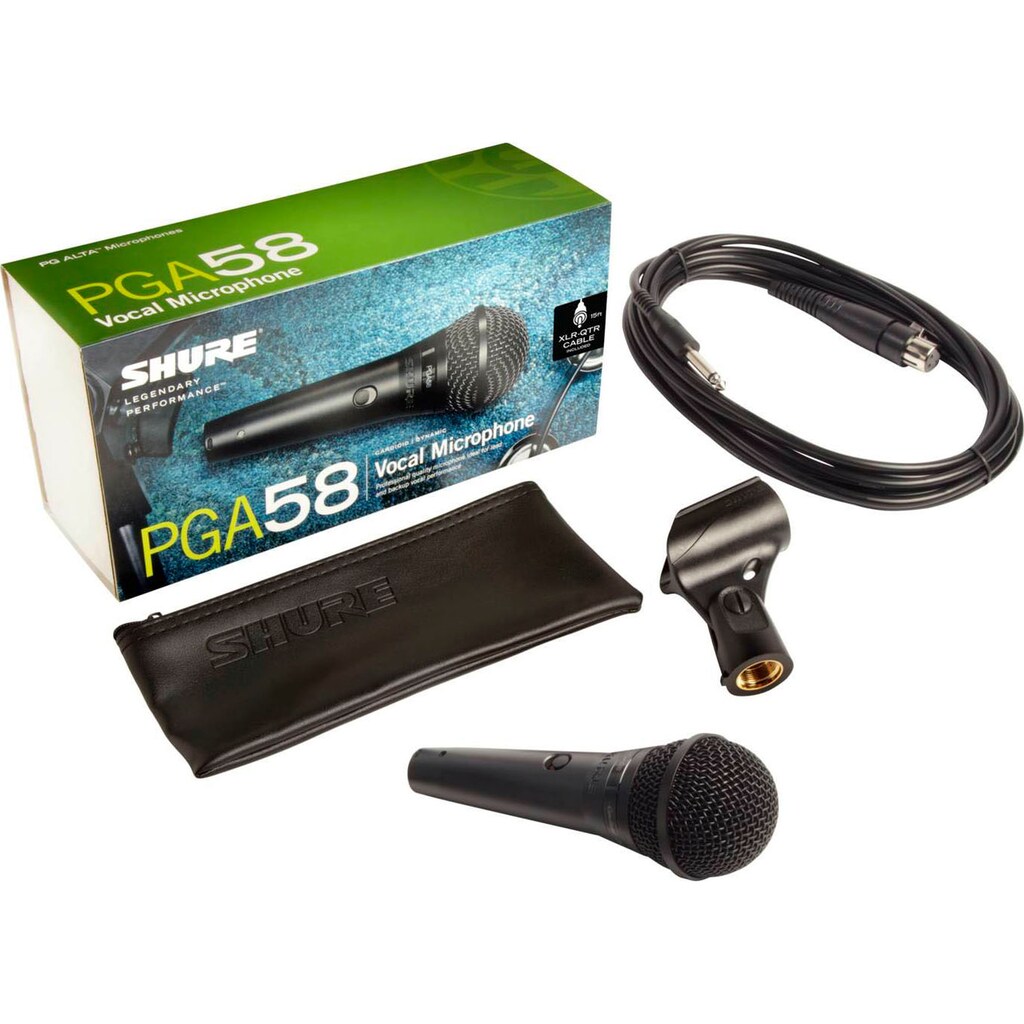 Shure Mikrofon »PGA58-QTR Dynamisches Gesangsmikrofon«