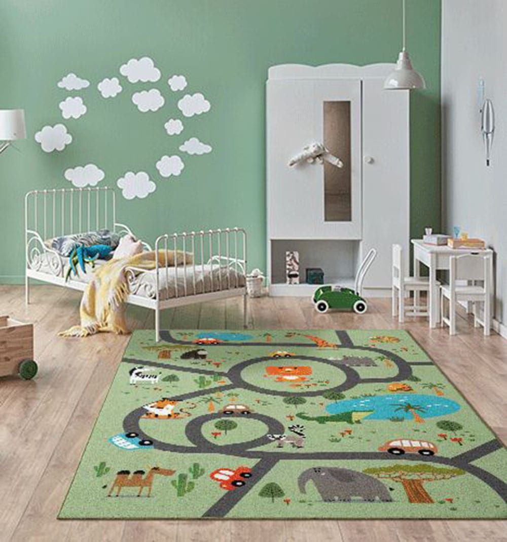 the carpet Teppich »Happy Life«, rund, 4 mm Höhe, Life Kinderzimmer Teppich Spielteppich pflegeleicht