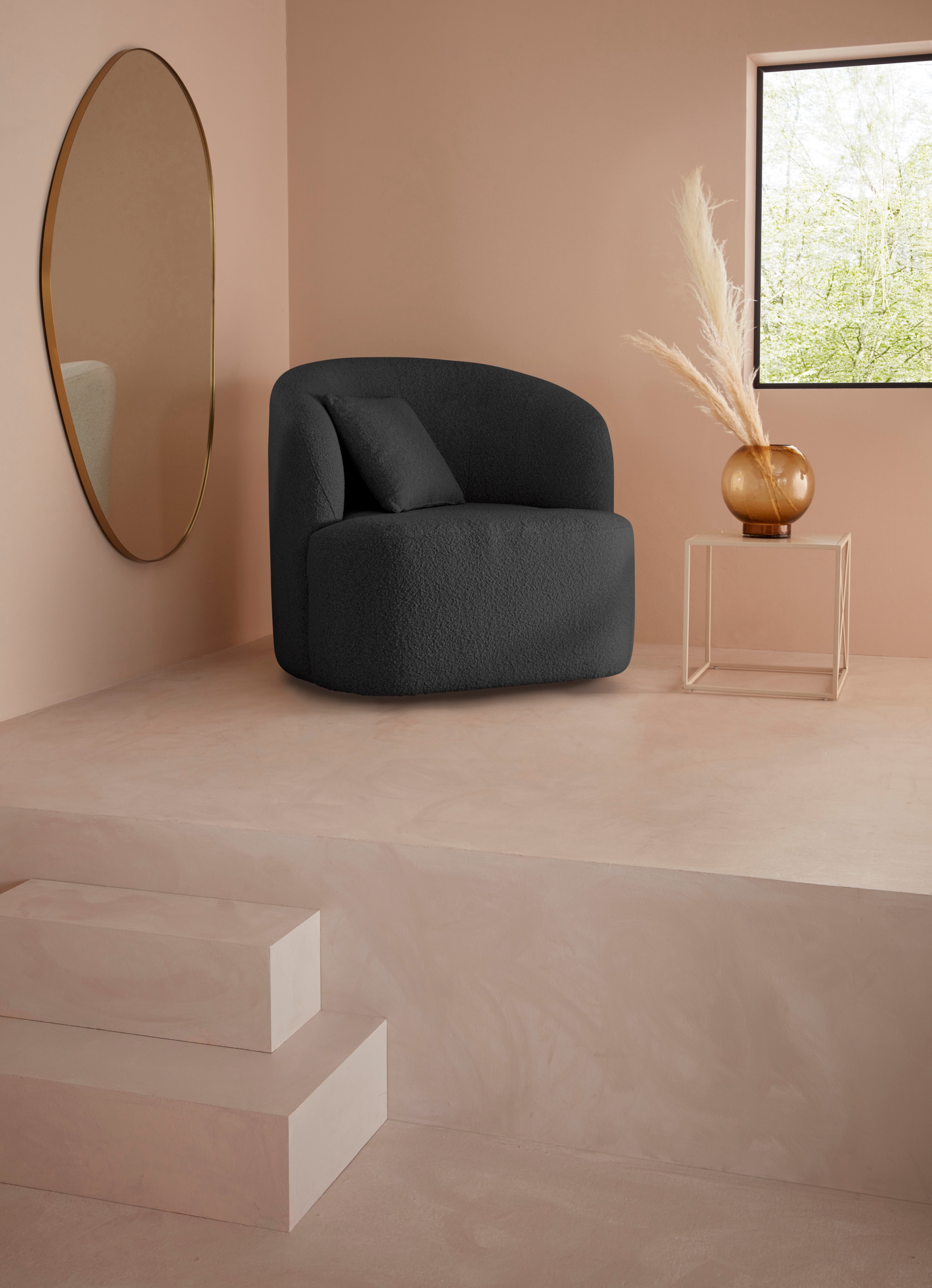 LeGer Home by Lena Gercke Drehsessel »Dilara Sessel« gerundete Rückenlehne günstig online kaufen