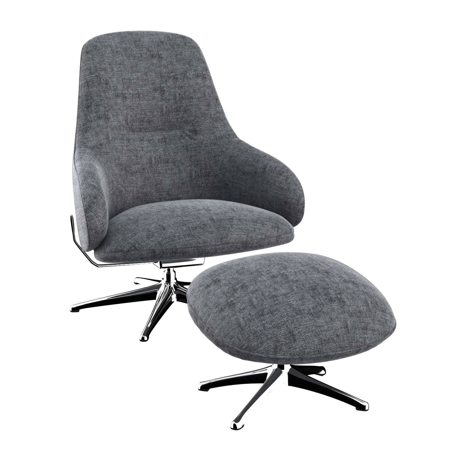 FLEXLUX Drehsessel »Falcone, TV-Loungesessel, Fernsehsessel, Polstersessel, günstig online kaufen