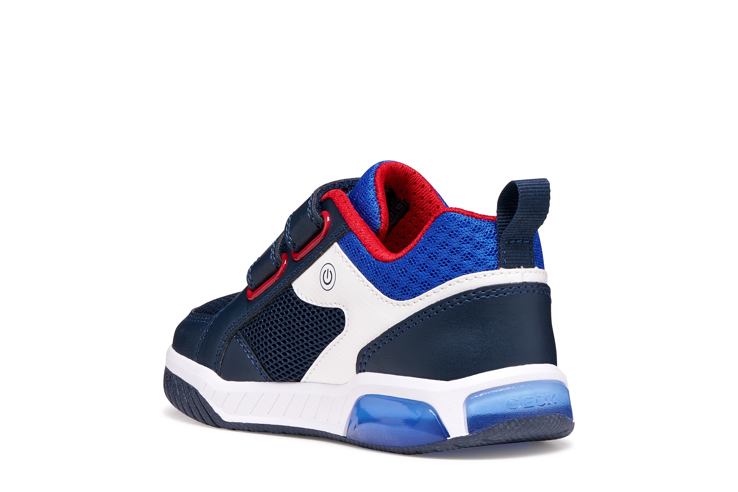 Geox Sneaker »J INEK BOY«  Klettschuh mit Blinkfunktion, Größenschablone zum Download