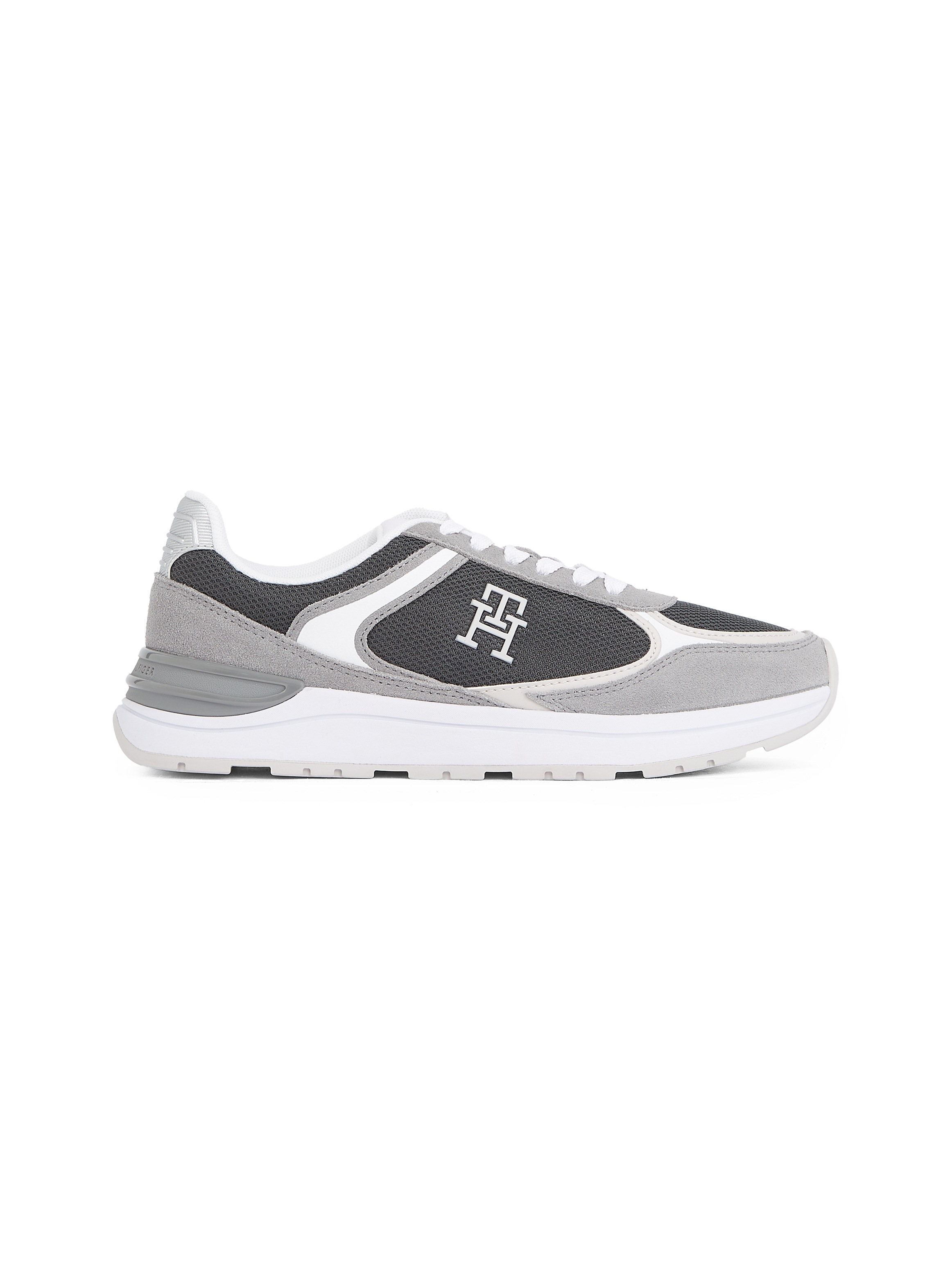 Tommy Hilfiger Keilsneaker »CASUAL FASHION RUNNER MIX«, Freitzeitschuh, Halbschuh, Schnürschuh im Kontrast-Look