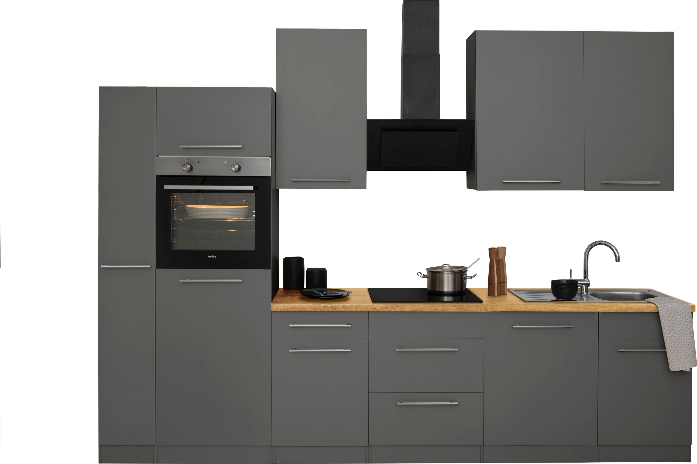 wiho Küchen Küchenzeile »Unna«, mit E-Geräten, Breite 310 cm kaufen