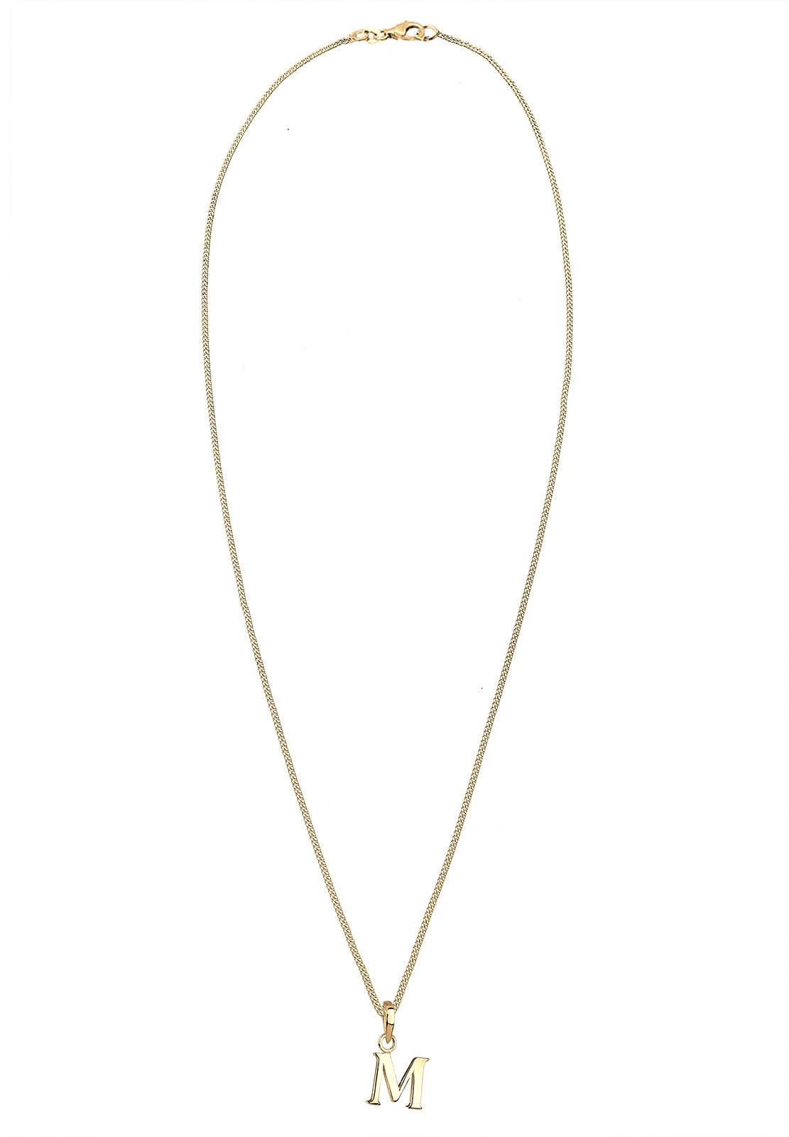 Elli Kette mit Anhänger »Buchstaben M 925 Sterling Silber«