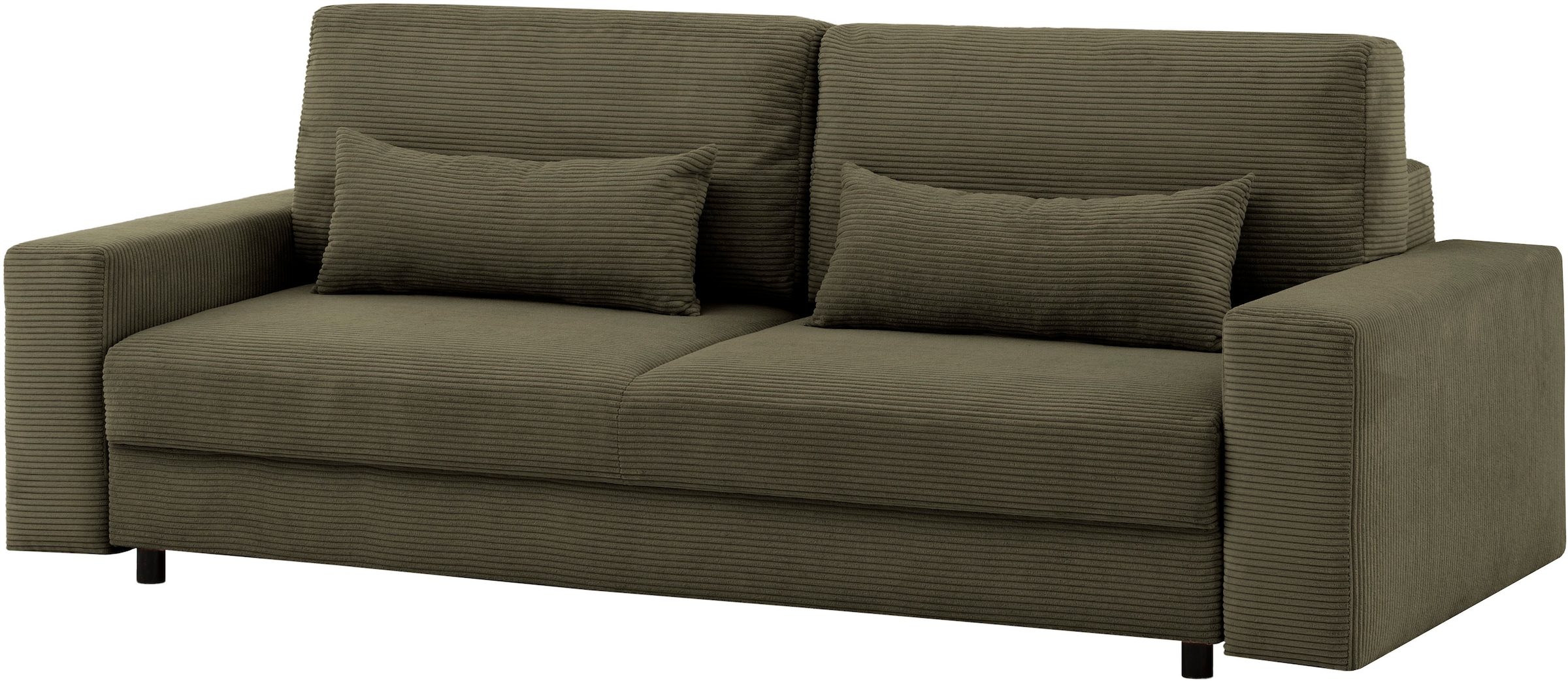 LeGer Home by Lena Gercke Schlafsofa »Imoga, Polster mit Schlaffunktion, 3-Sitzer Sofa, Couch mit Bettkasten«, in modernen Farben und Stoffen, Bettfunktion, Liegefläche: 200x150 cm