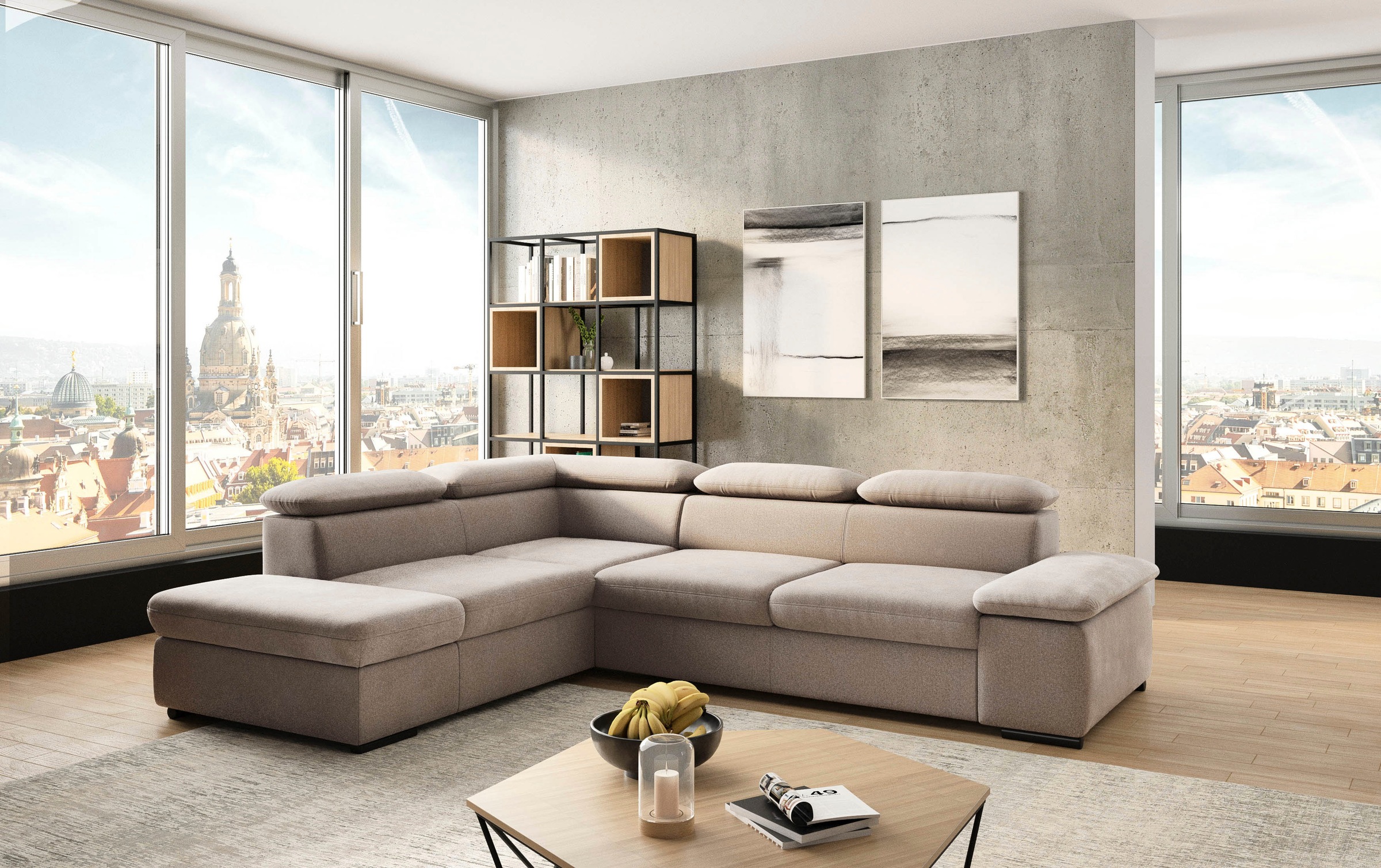 sit&more Ecksofa Alcudia L-Form, mit Armteilverstellung, günstig online kaufen