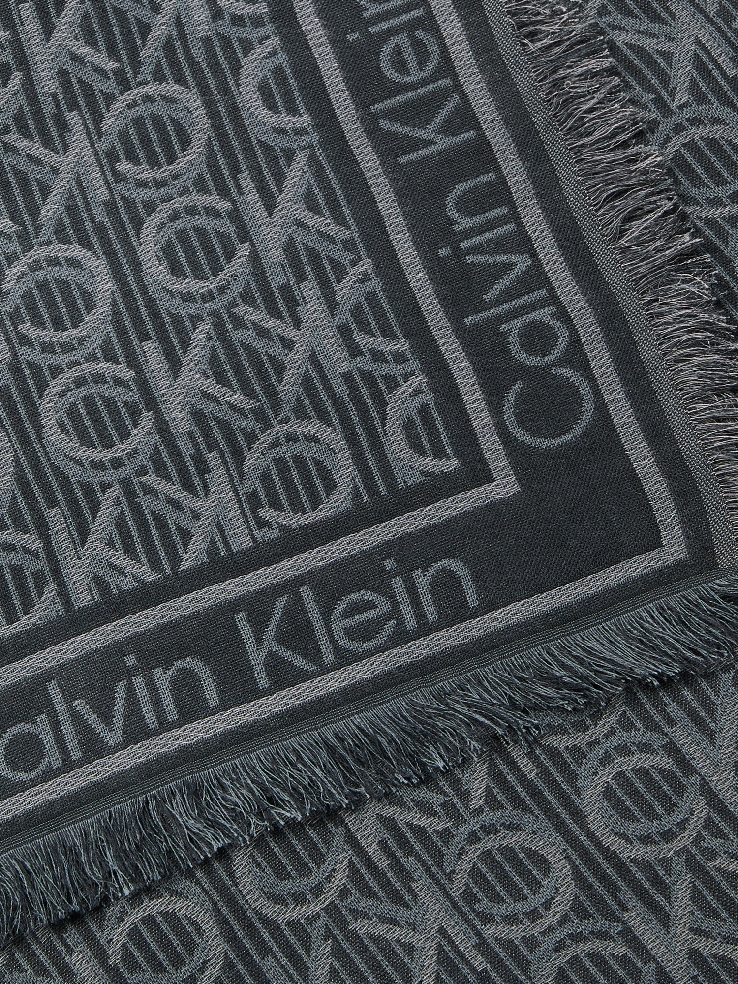 Calvin Klein Modeschal »Monogram Jaquard Schal«, Mit Markenlogoprint
