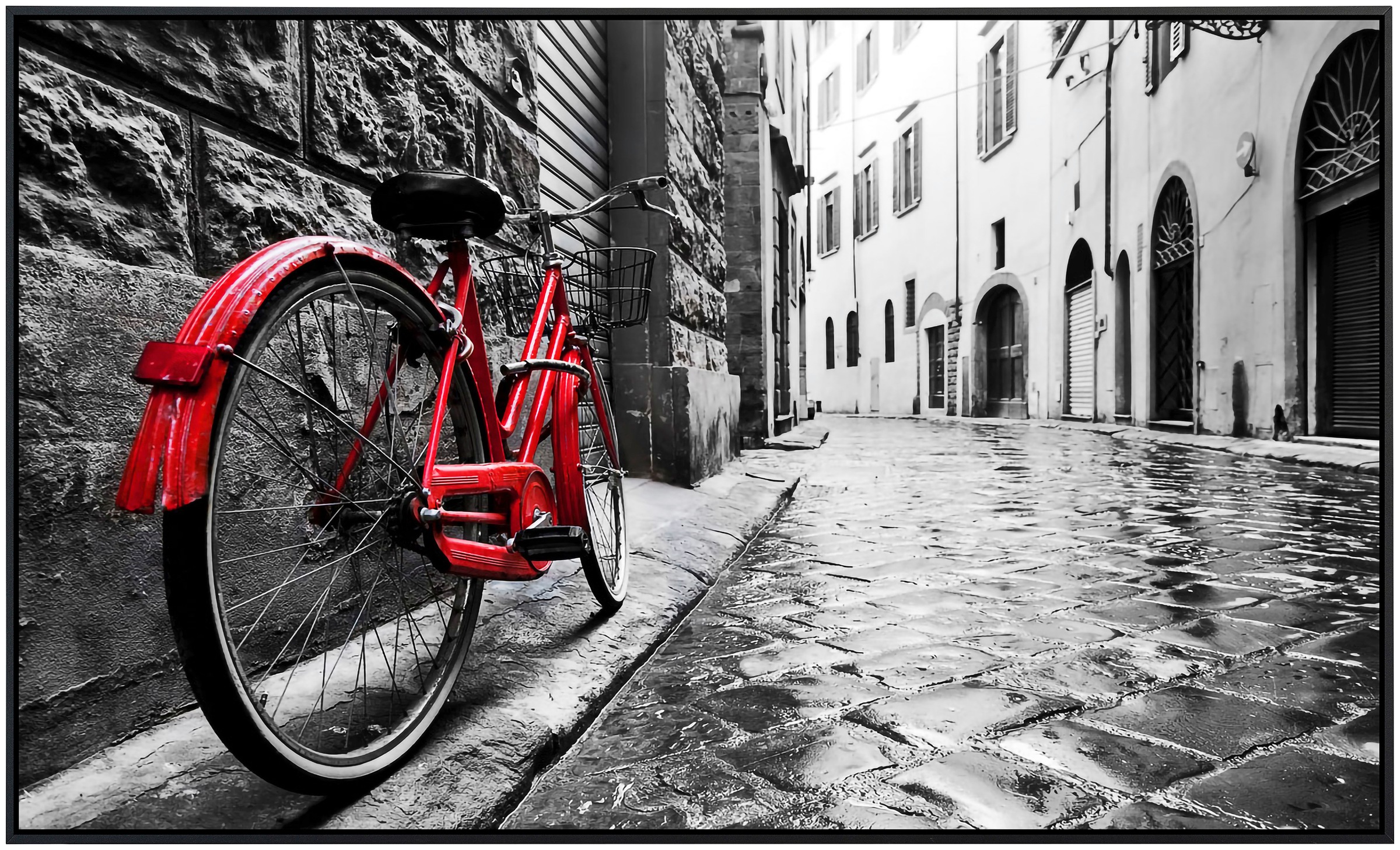 Papermoon Infrarotheizung »Retro Old Town Bike«, sehr angenehme Strahlungsw günstig online kaufen