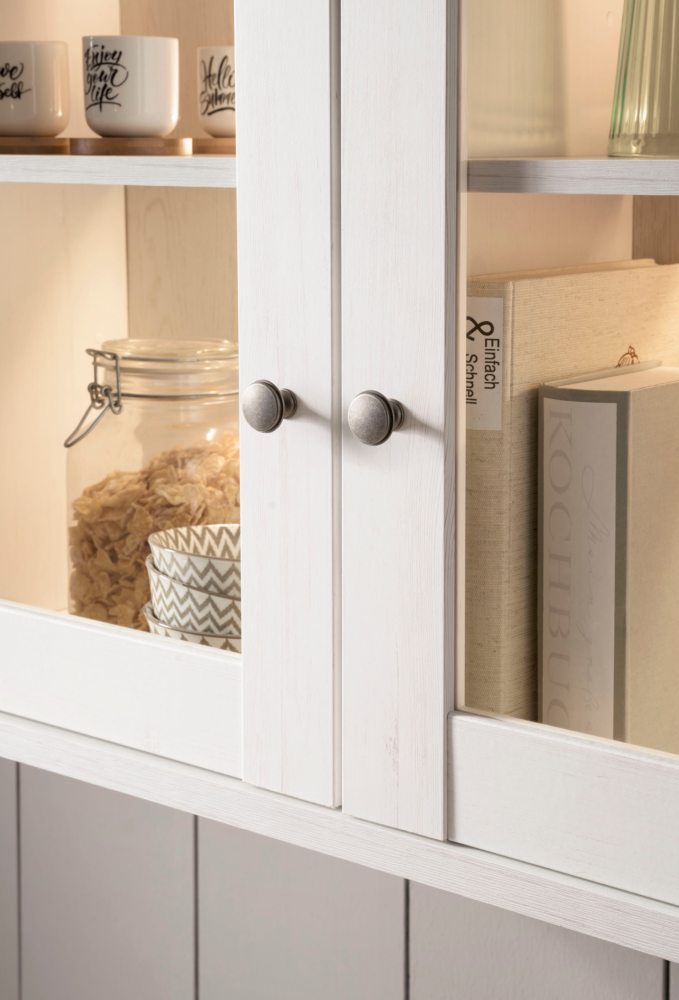 KOCHSTATION Hängeschrank »Westminster«, im romantischen Landhausstil, Breite 96 cm