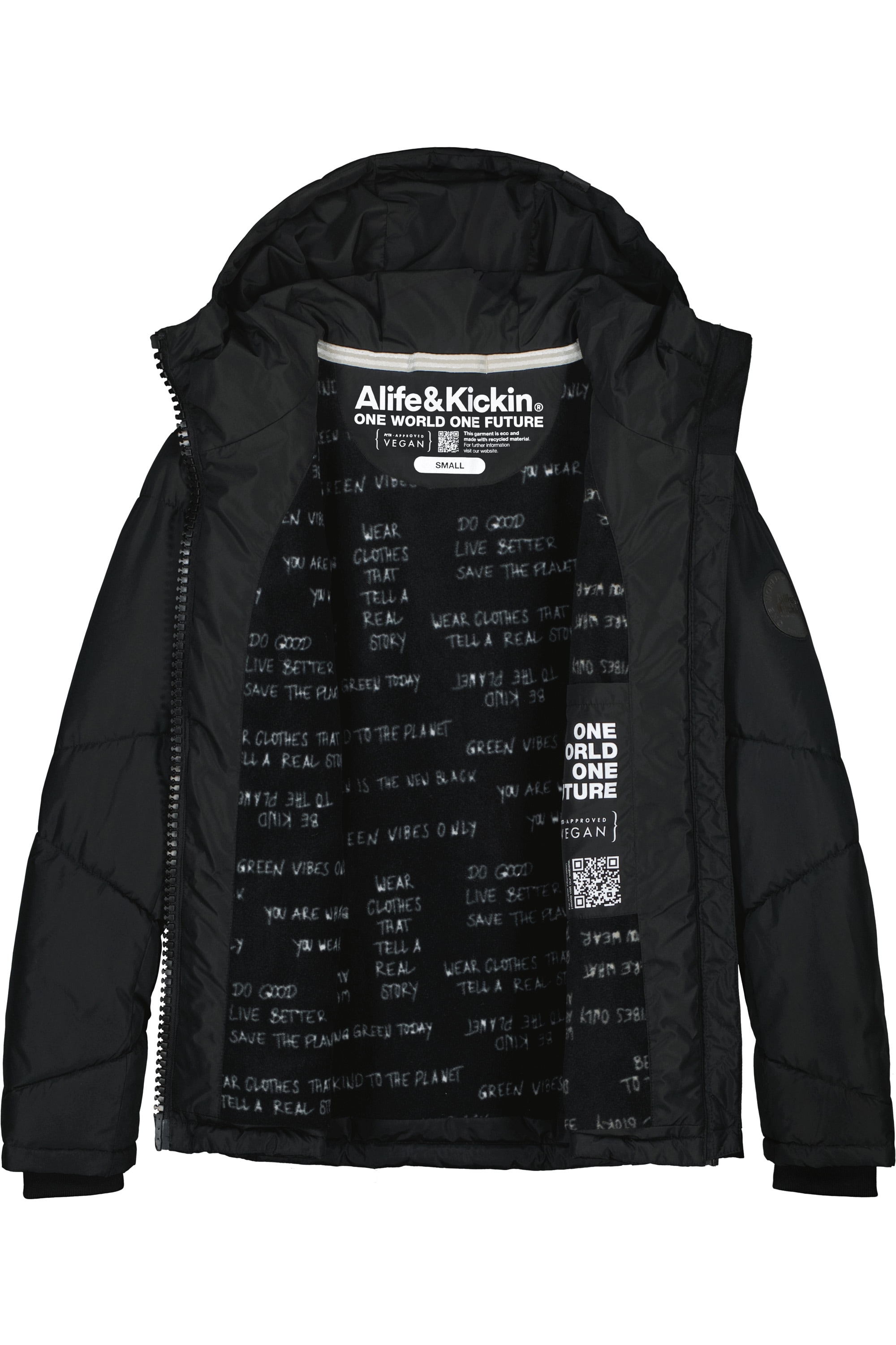 Alife & Kickin Winterjacke »Damen KasandraAK A« Kurze warme Jacke mit gefütterter Kapuze, in schmaler Passform