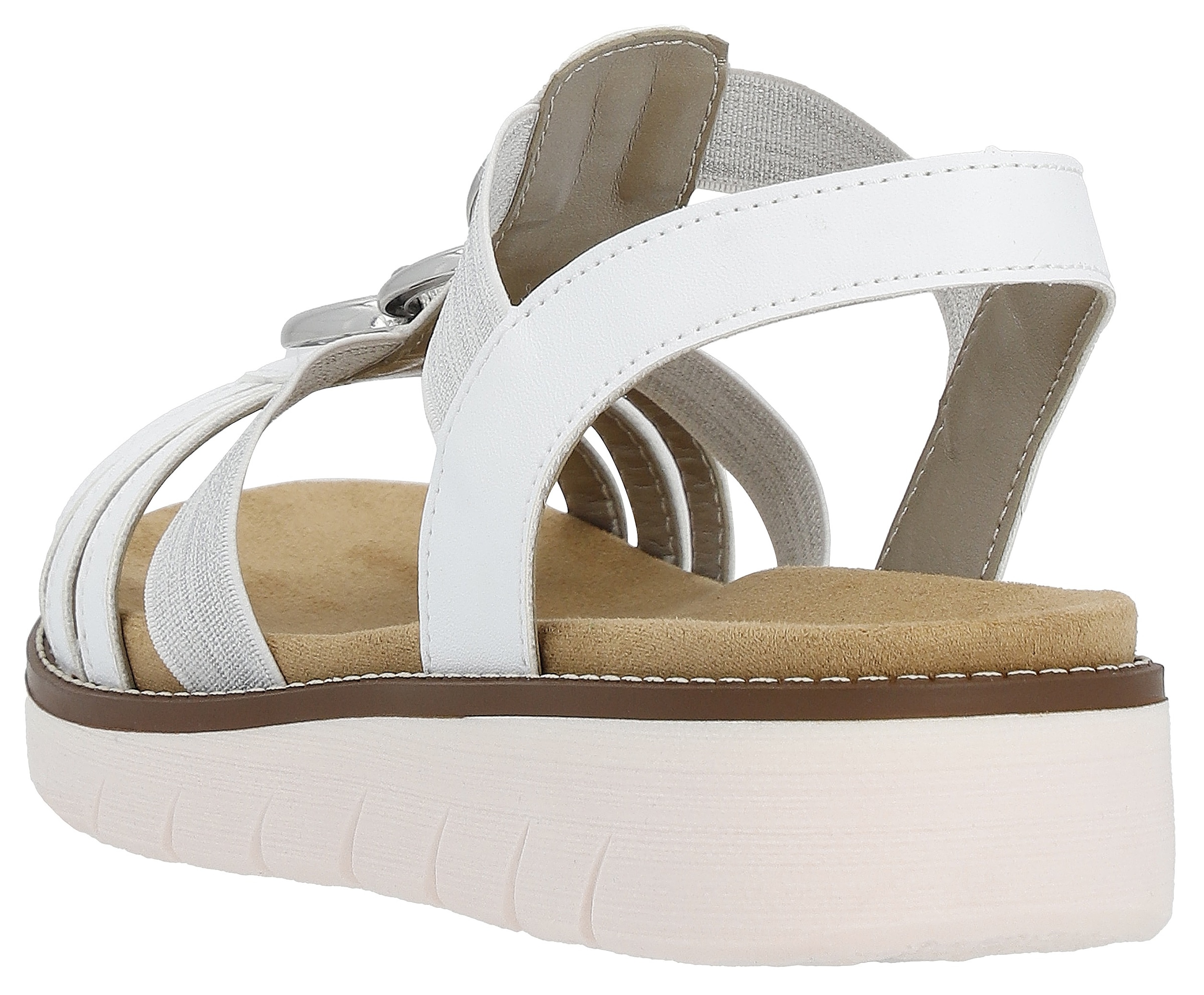 Remonte Sandale  , Sommerschuh, Sandalette, Keilabsatz, mit praktischen Gummizügen