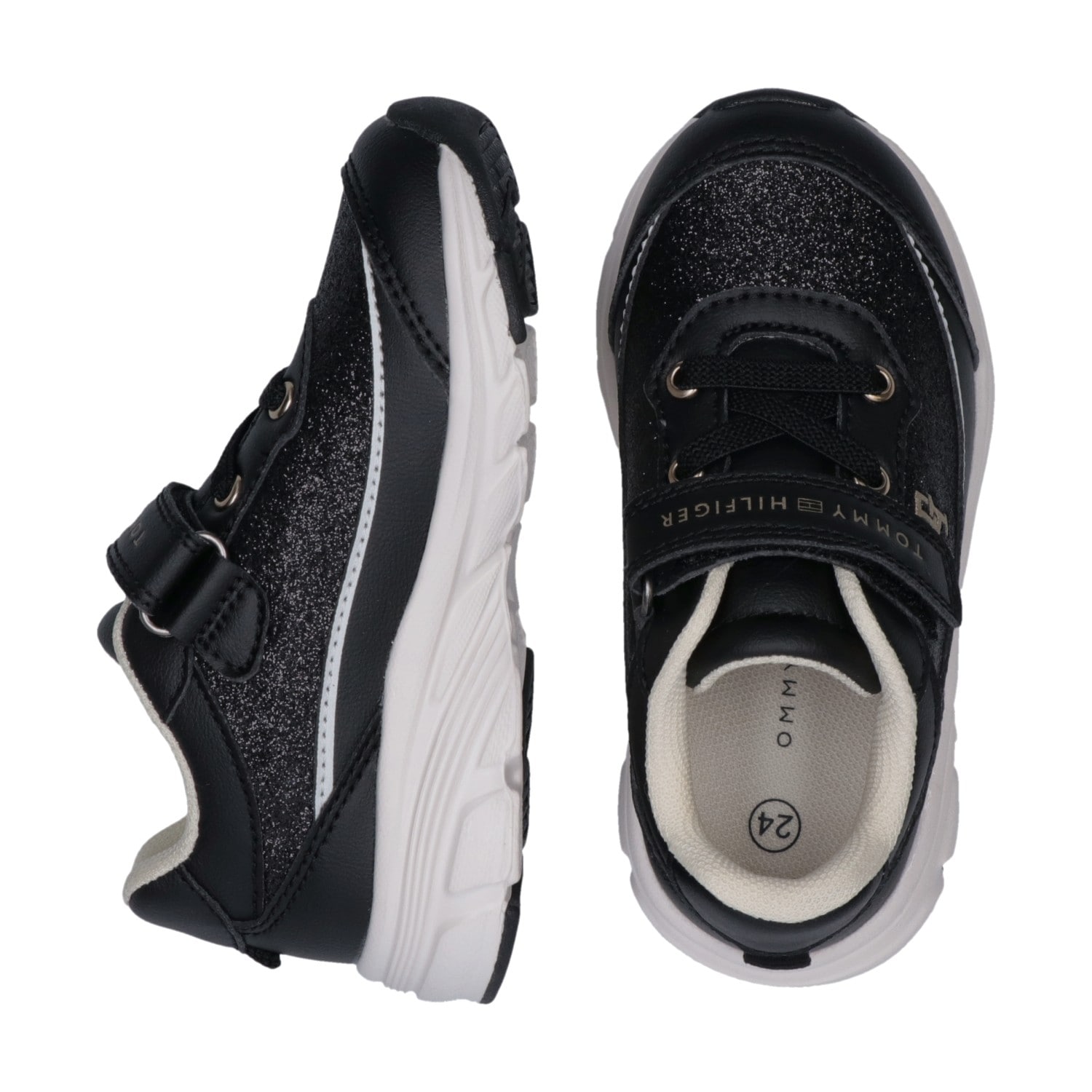 Tommy Hilfiger Sneaker  Freizeitschuh, Halbschuh mit modischem Glitzerbesatz