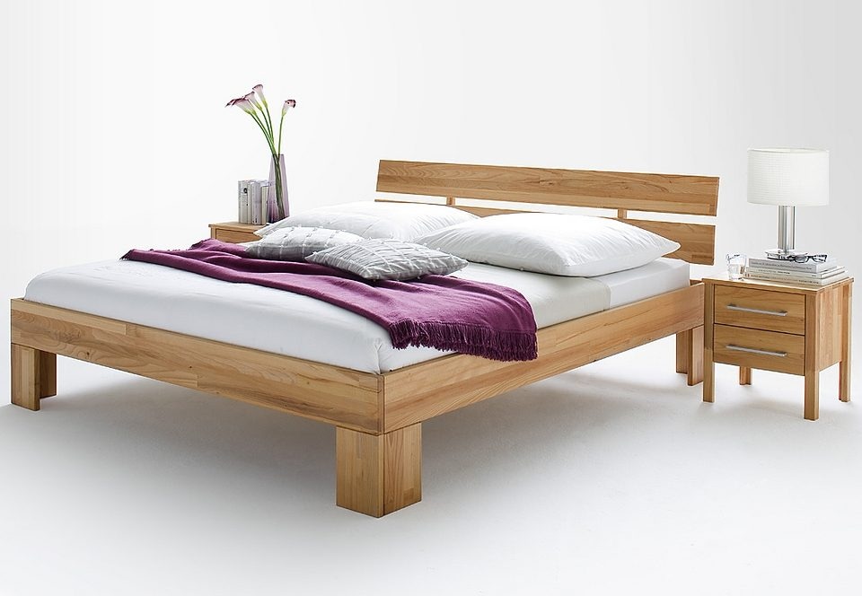 Home affaire Massivholzbett »Modesty II«, aus massiver Kernbuche, in verschiedenen... kaufen