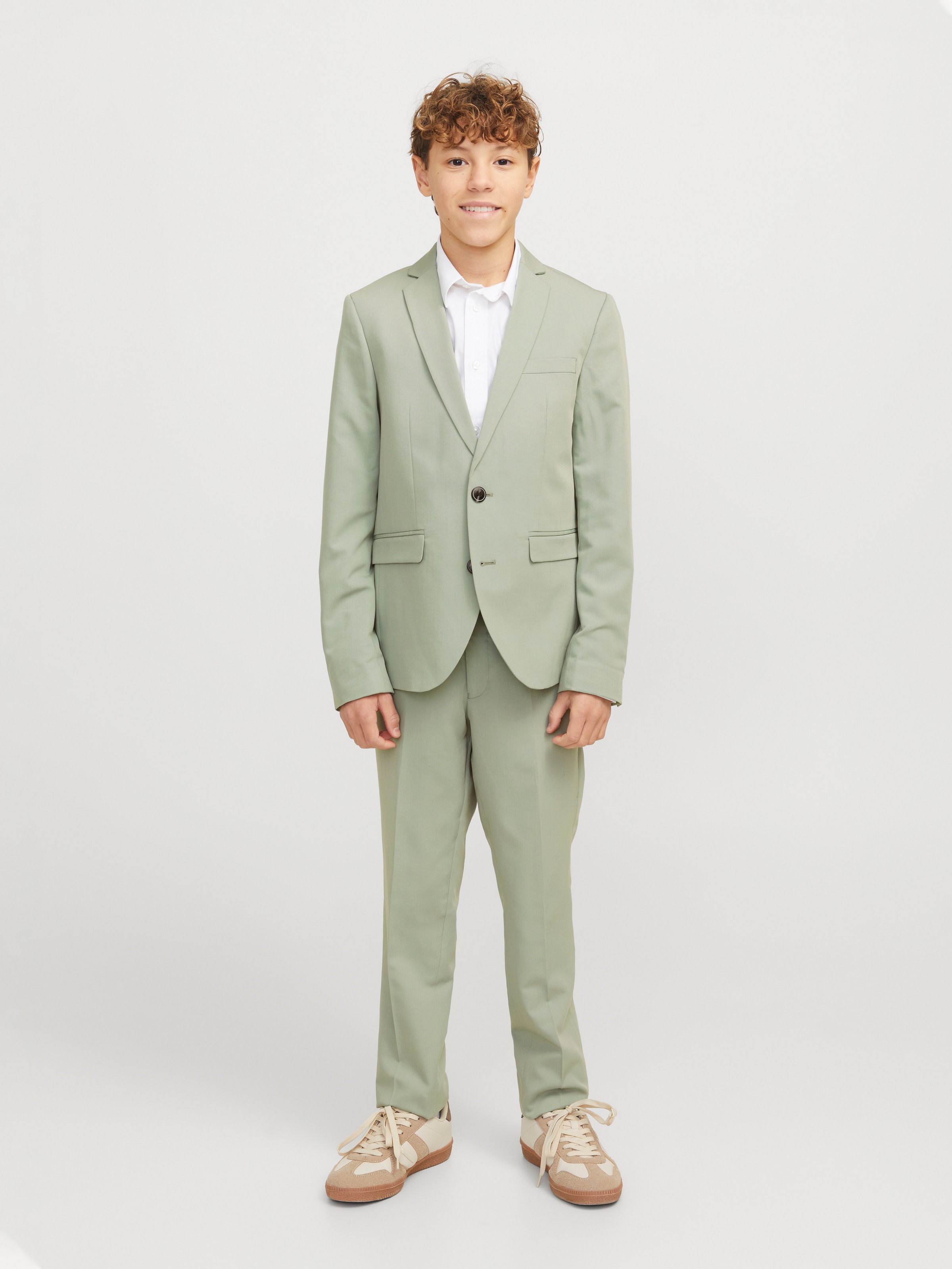 Jack & Jones Junior Anzughose »JPRSOLAR elastisch, pflegeleicht, komfortabel«, unifarben, modisch, slim fit, Web