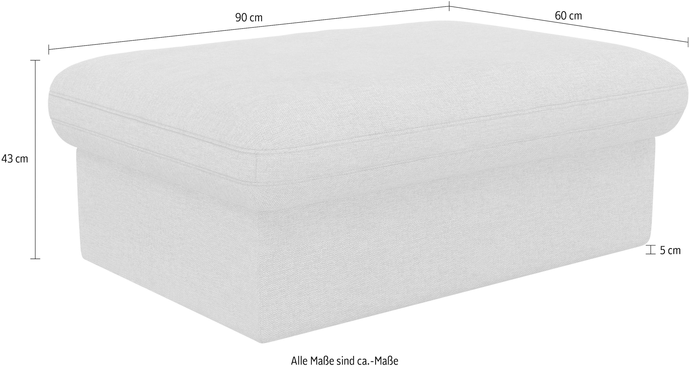 sit&more Polsterhocker »Moreno«, mit Stauraum