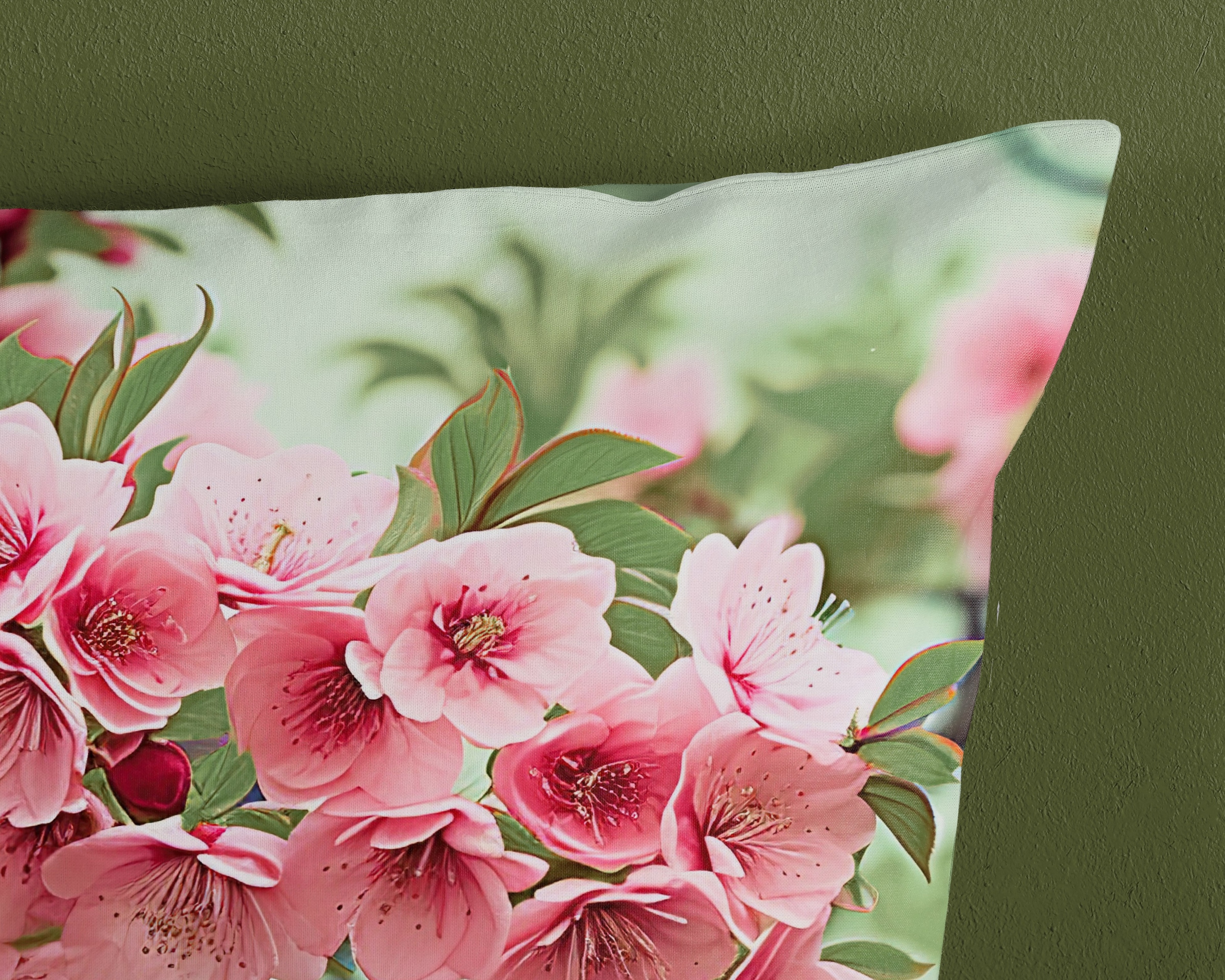 good morning Wendebettwäsche »Lotti«, 100% Baumwolle, Renforcé, Reißverschluss, Wendeoptik, Blumen, grün