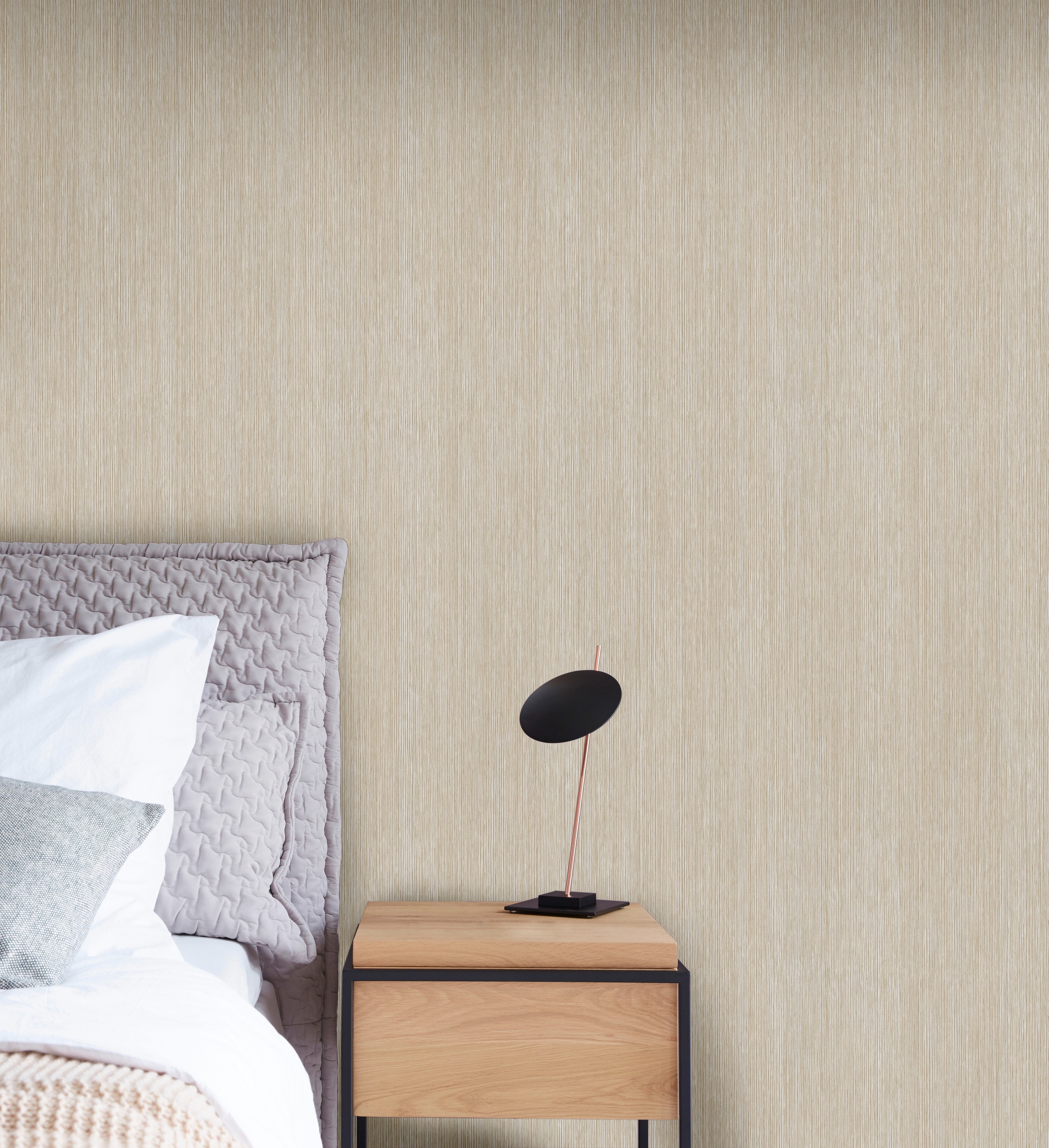 Art for the home Vliestapete »Sea Breeze Oxygen«, Uni sand beige 10 m x 0.52 m