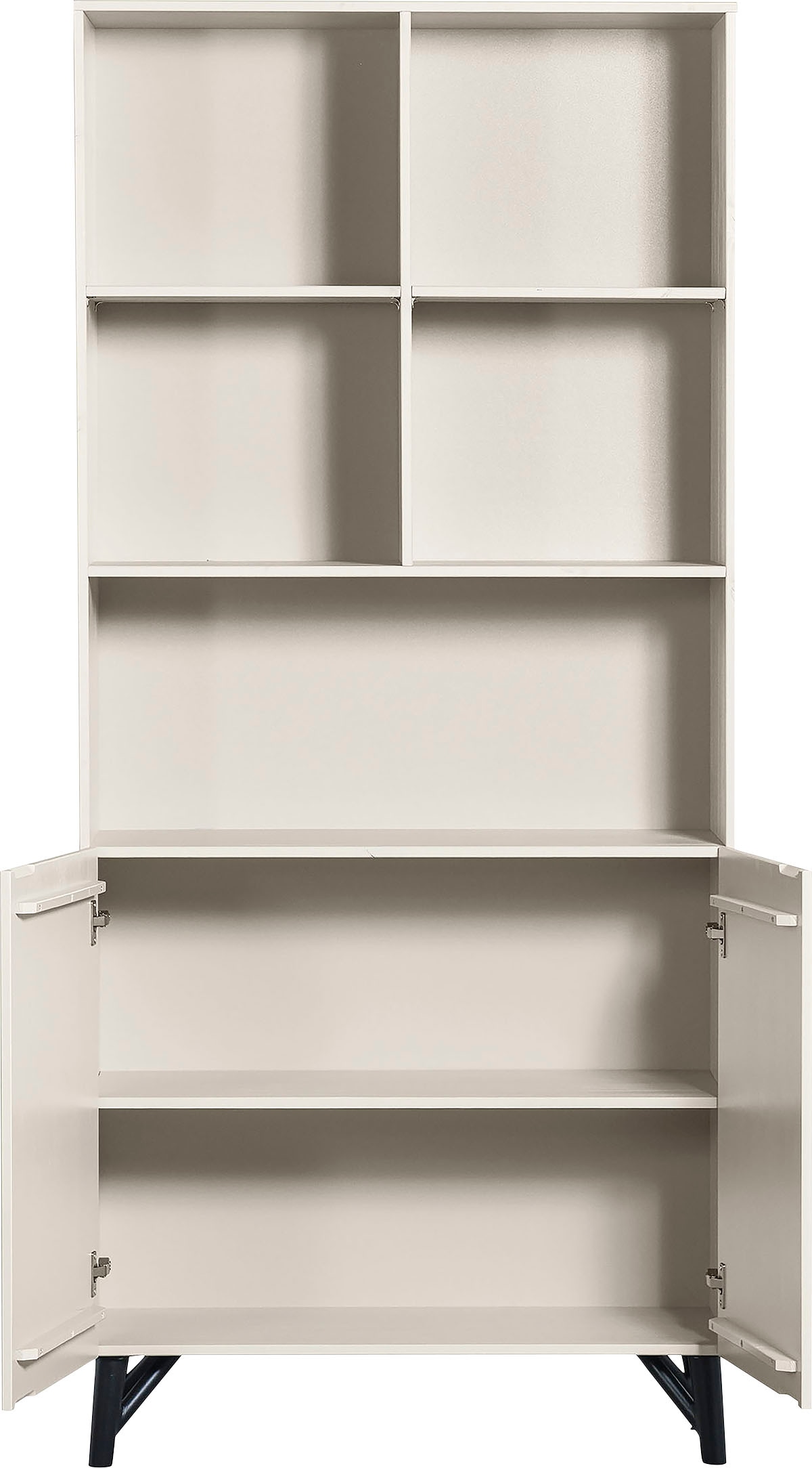 WOOOD Stauraumregal »Miller«, mit 2 Türen, H 200 cm x B 90 cm