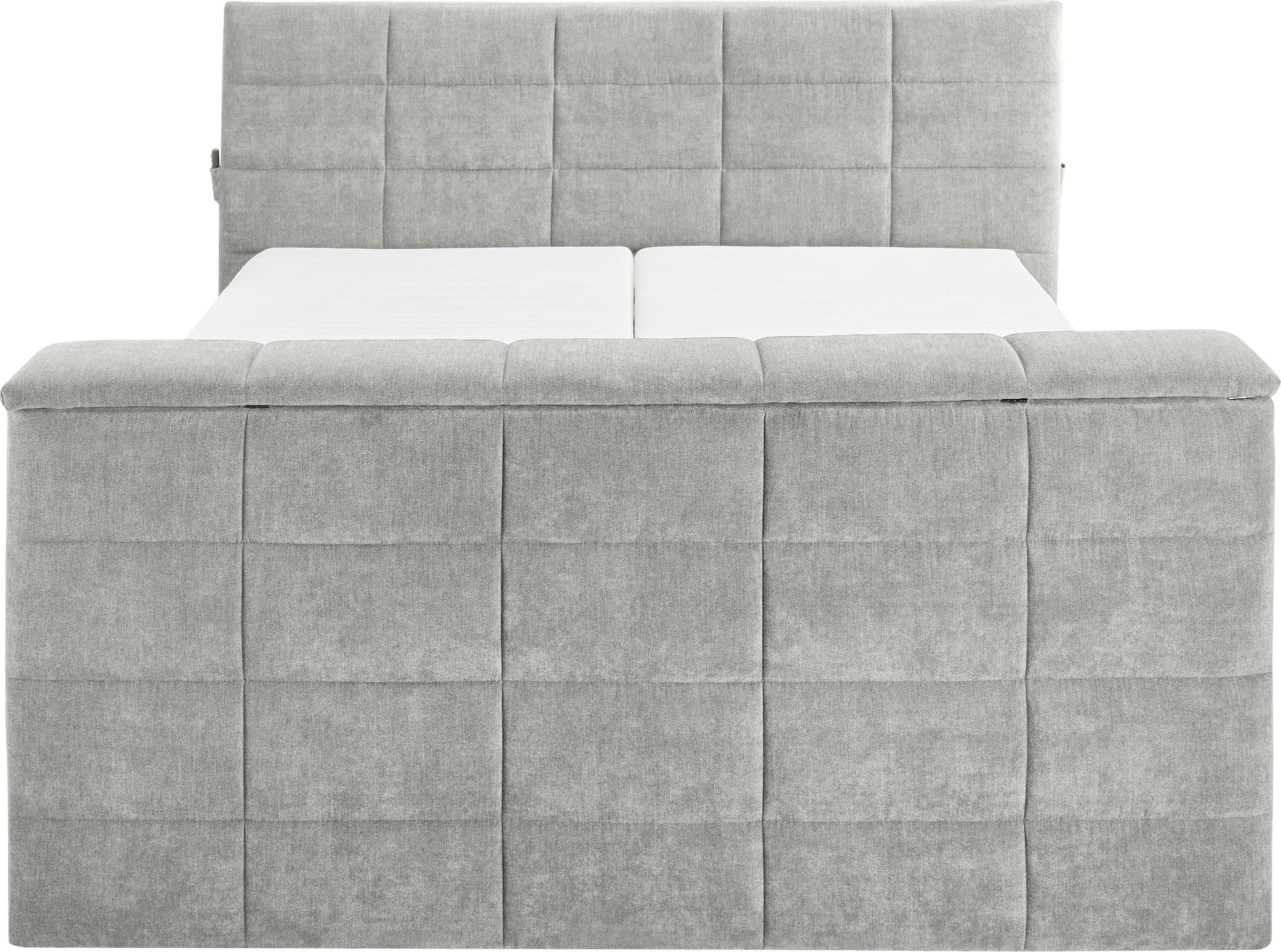 ED EXCITING DESIGN Boxspringbett »Denver«, inkl. Motorverstellung, Duo-Matratze, Topper, und motorisierter TV-Halterung bis 40 Zoll