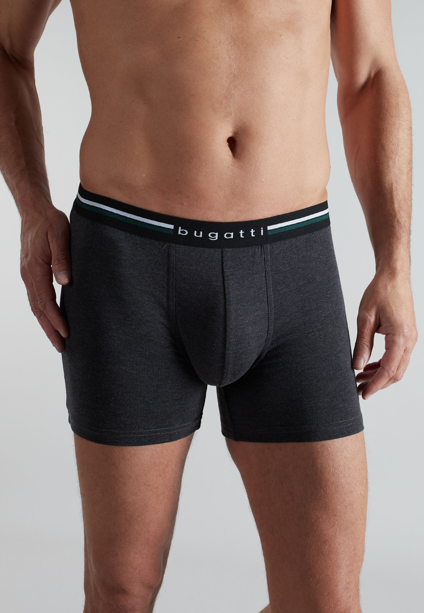 bugatti Lange Unterhose »Neapel« bequem, lang, eng, atmungsaktiv, Baumwollmix, elastisch, basic
