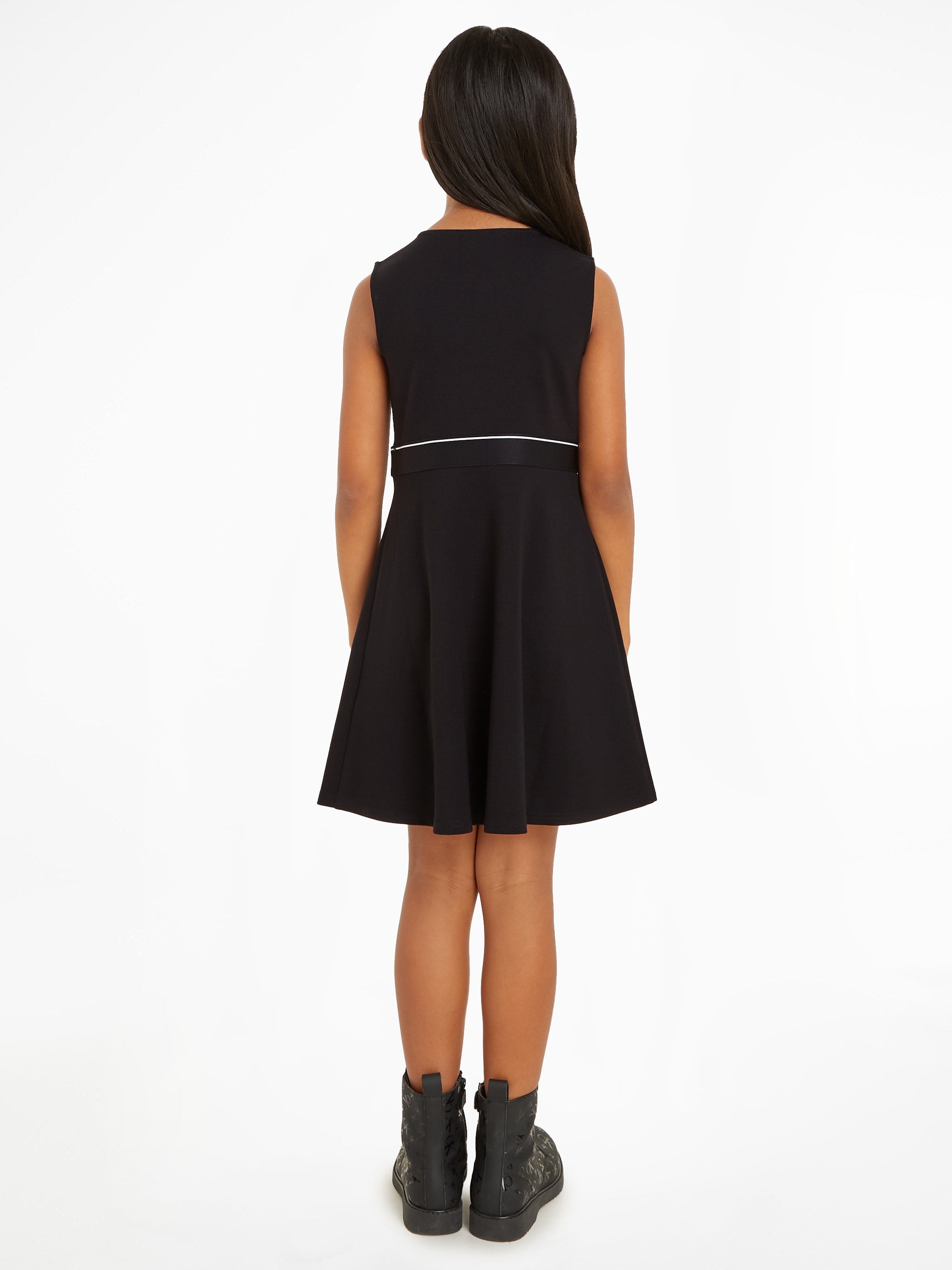 Calvin Klein Jeans Skaterkleid »LOGO TAPE SLEEVELESS PUNTO DRESS«, Kinder bis 16 Jahre