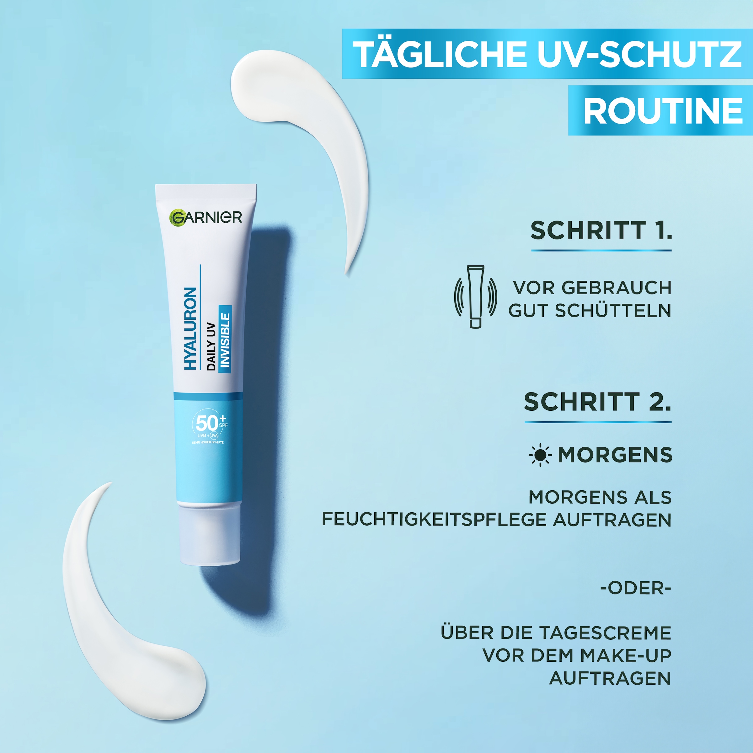 GARNIER Gesichtsfluid »Garnier Hyaluron Barrier Protect Daily UV Fluid LSF50+«