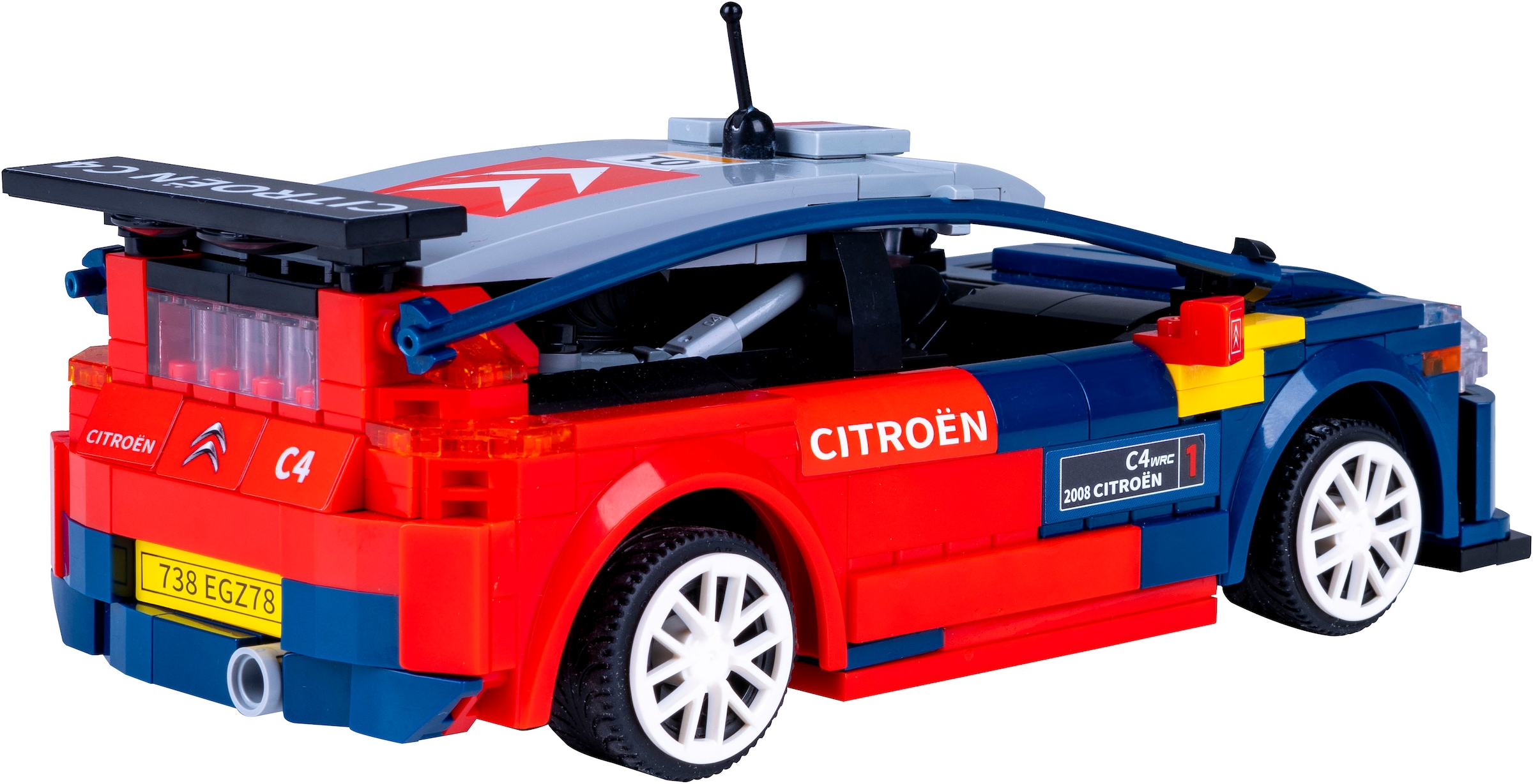 Jamara RC-Auto »CaDA, 2008 Citroën C4 WRC 1:20 2,4GHz Bricks«