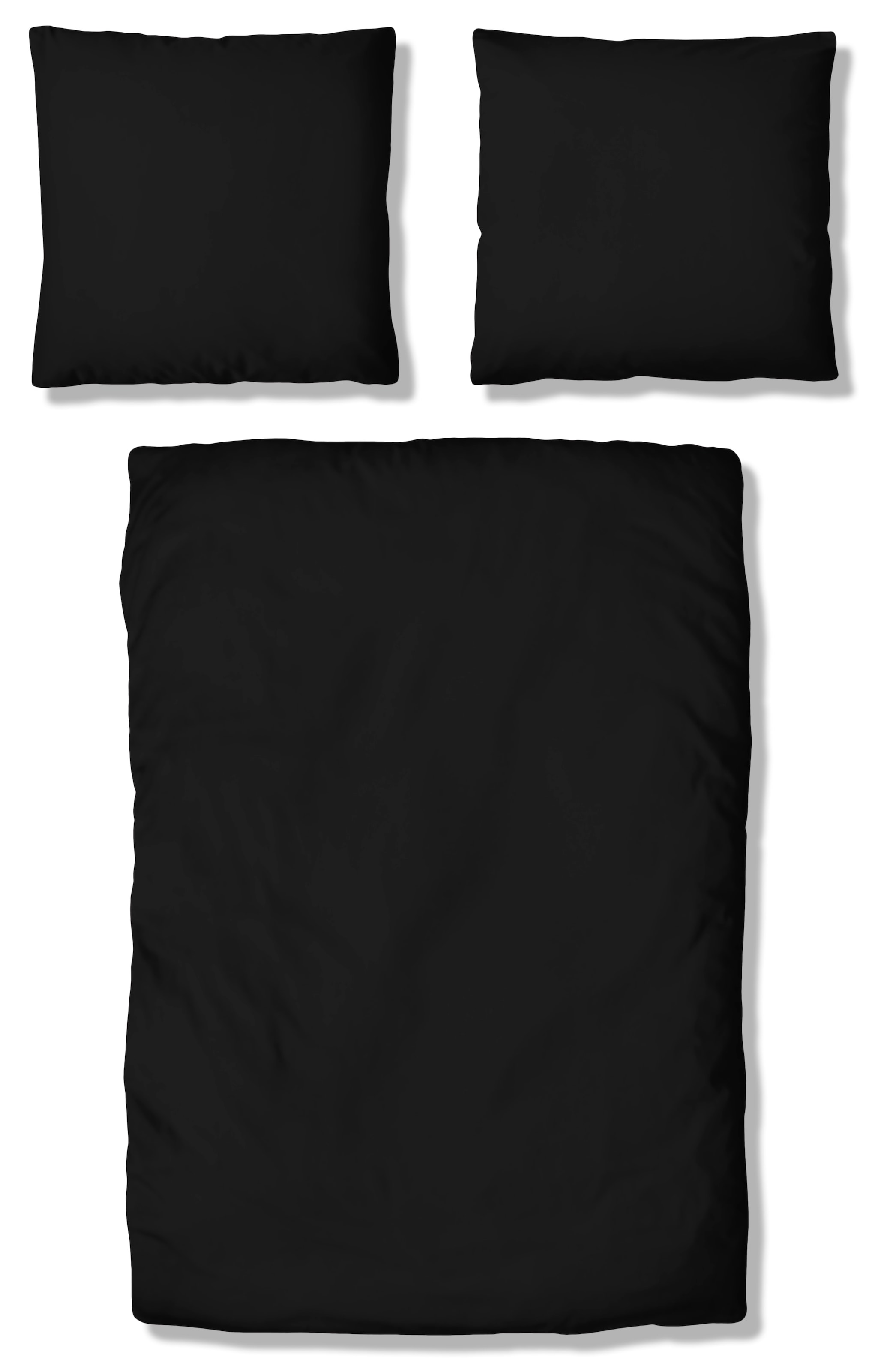 my home Bettwäsche »Desner«, (2 tlg.), Mikrofaser Qualität, Uni Design, 100% Polyester, Premium Qualität, soft, feinfädig, uni Design, Ökotex zertifiziert, Kissenbezug und Bettdeckenbezug mit Knöpfen ausgestattet, zeitlose uni Design