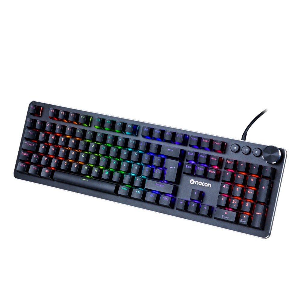 nacon Gaming-Tastatur »CL-520DE«, (Multimedia-Tasten-Lautstärkeregler-Funktionstasten-Ziffernblock-Fn-Tasten)